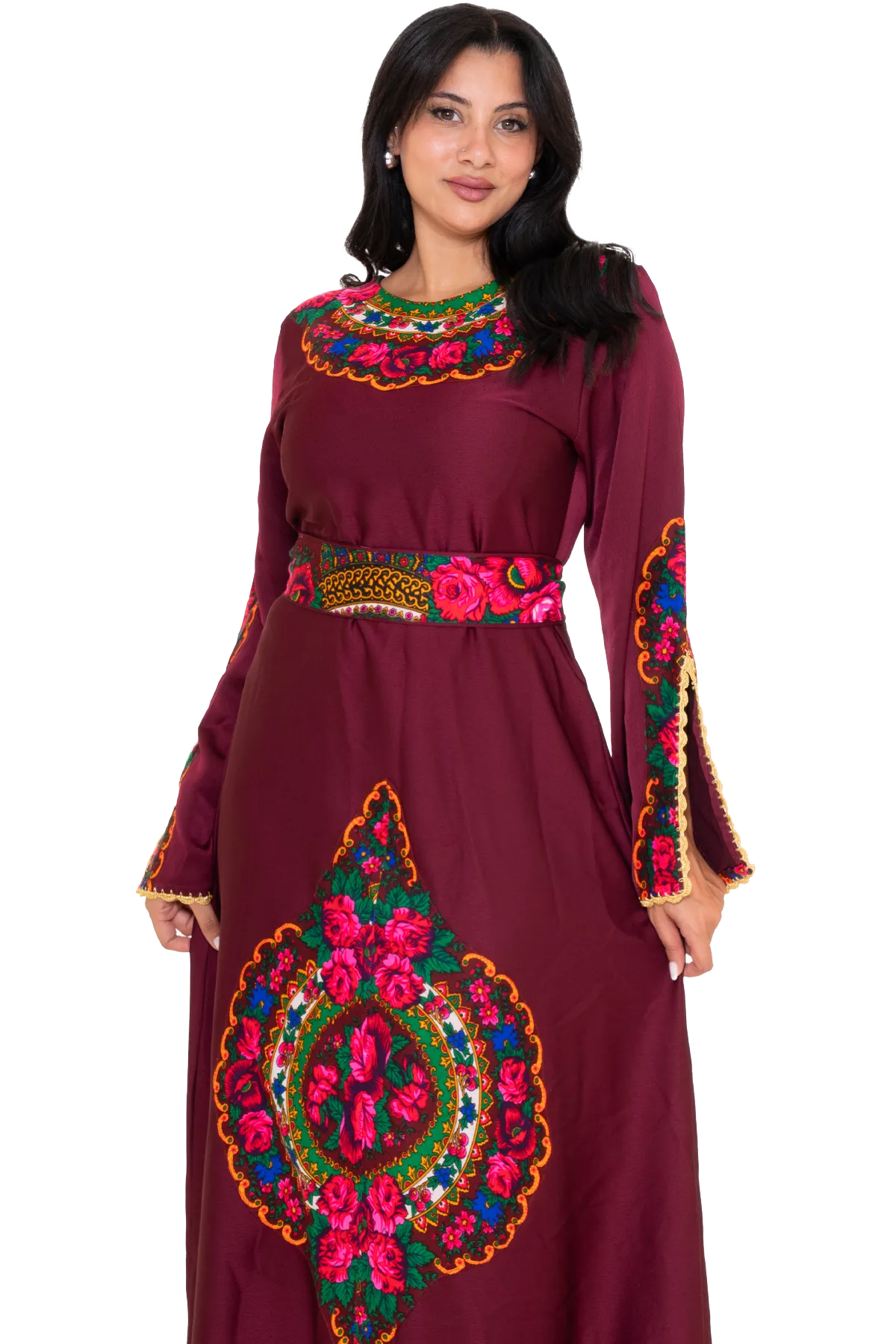 Printed fabric dress