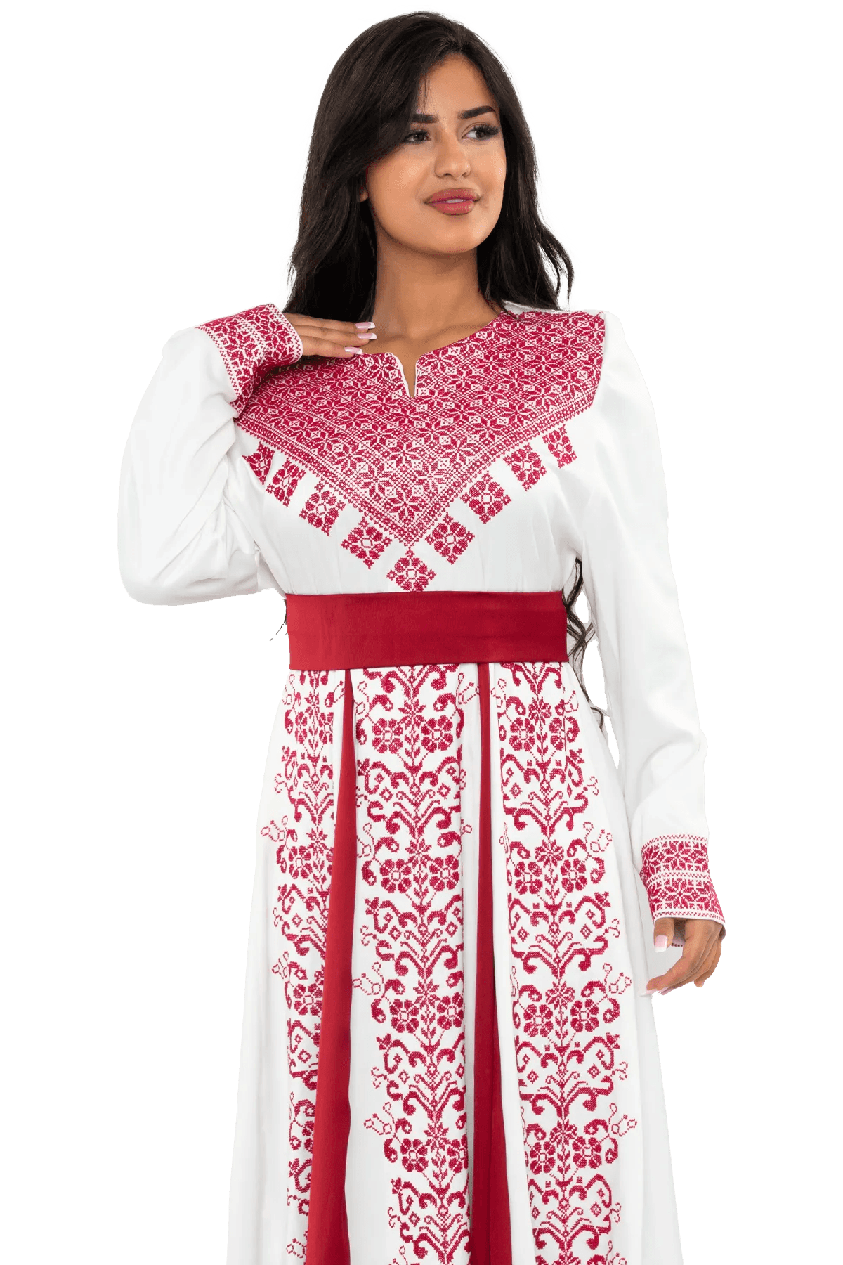 Satin Hand-stitched dress