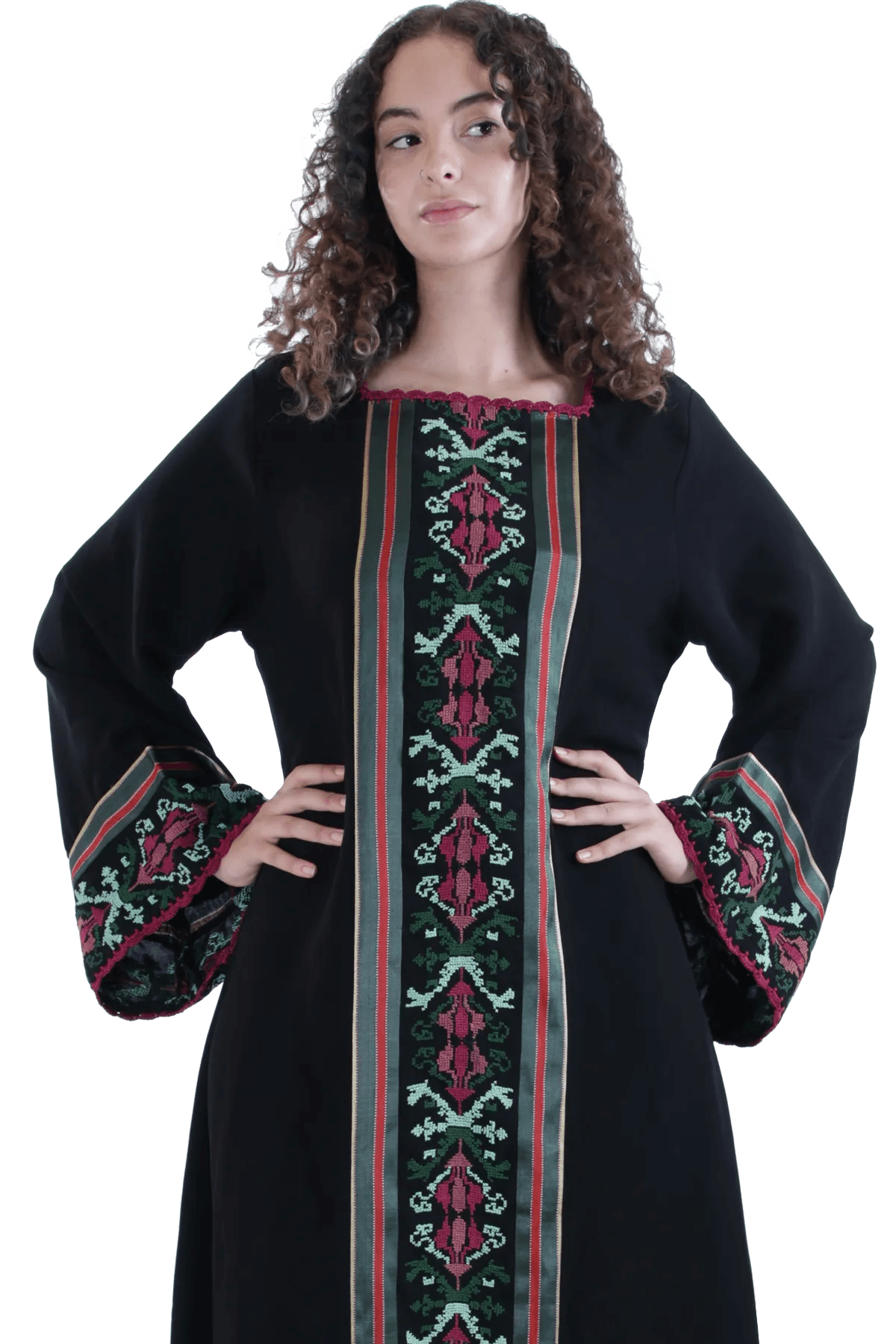 Hand embroidered Thoub