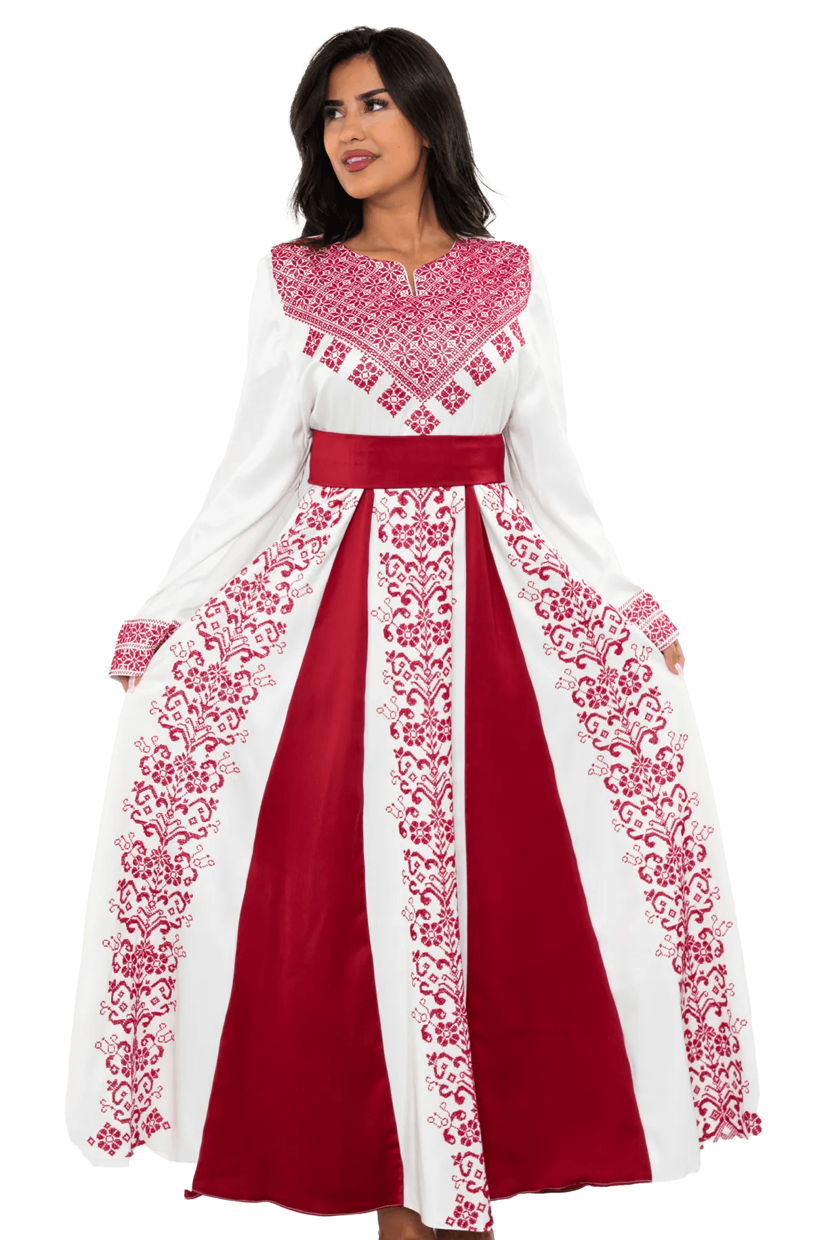 Satin Hand-stitched dress