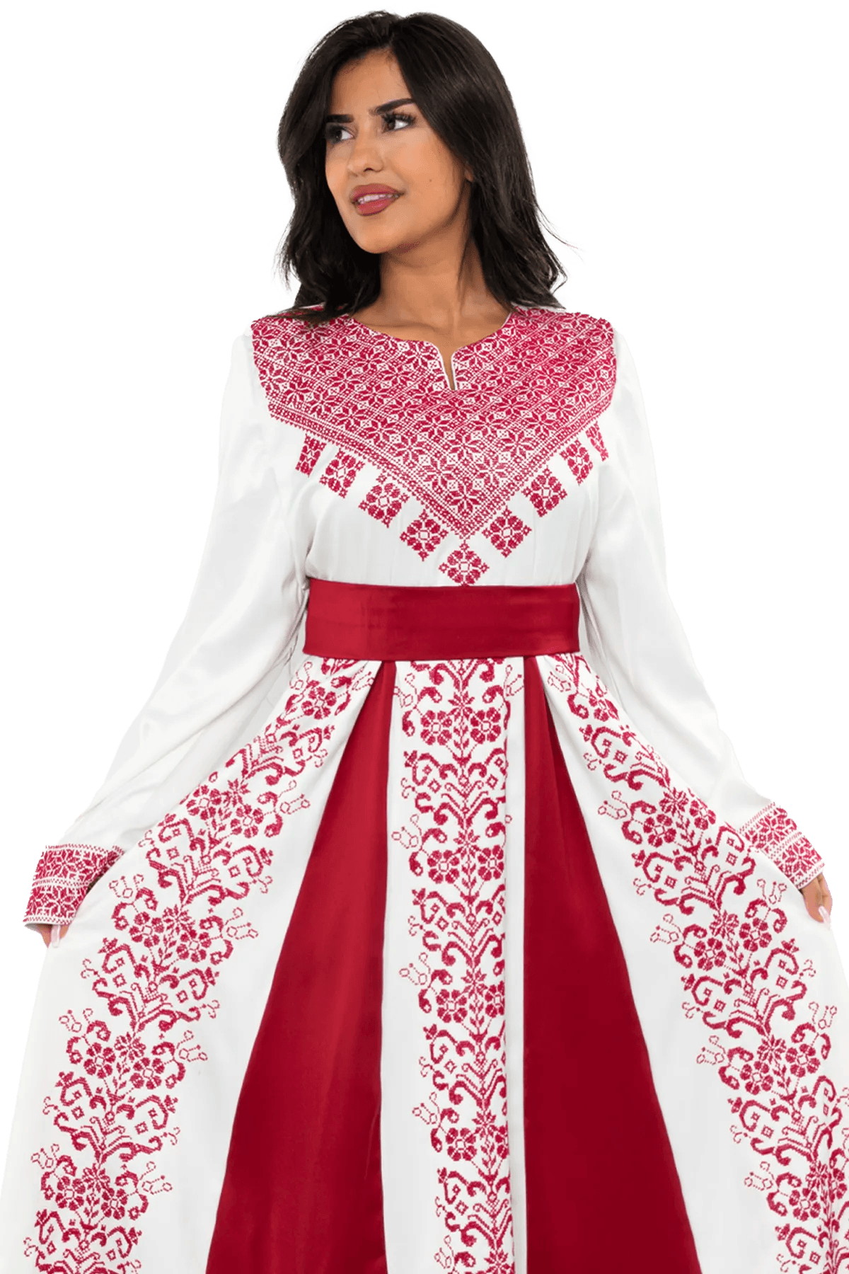 Satin Hand-stitched dress