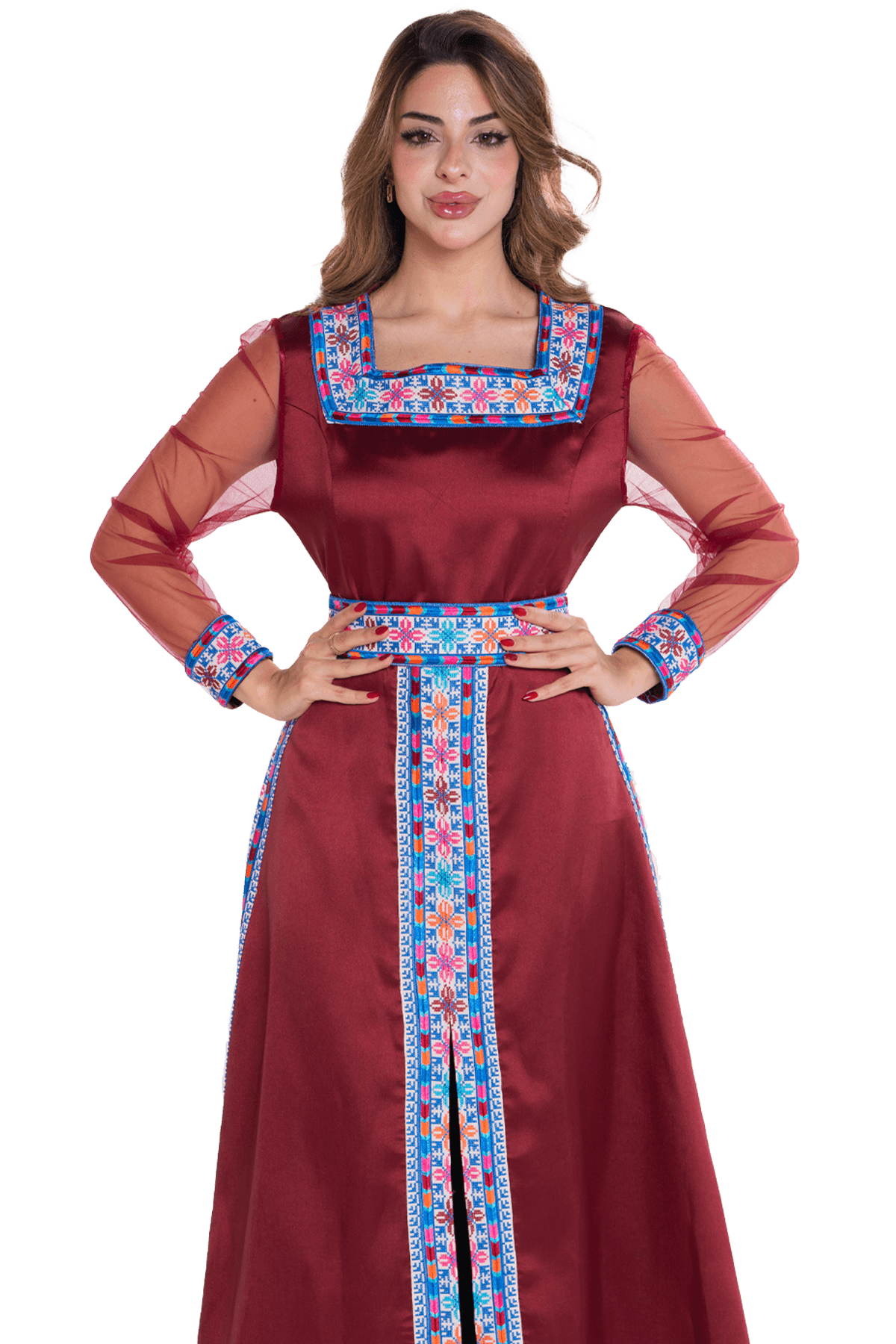 Doll Machine-stitched dress