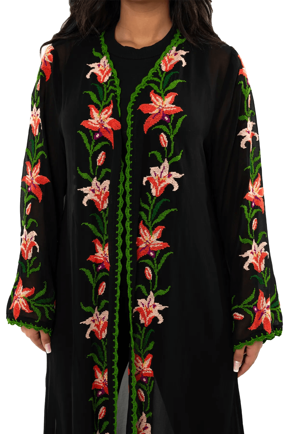 Hand-Embroidered Bisht