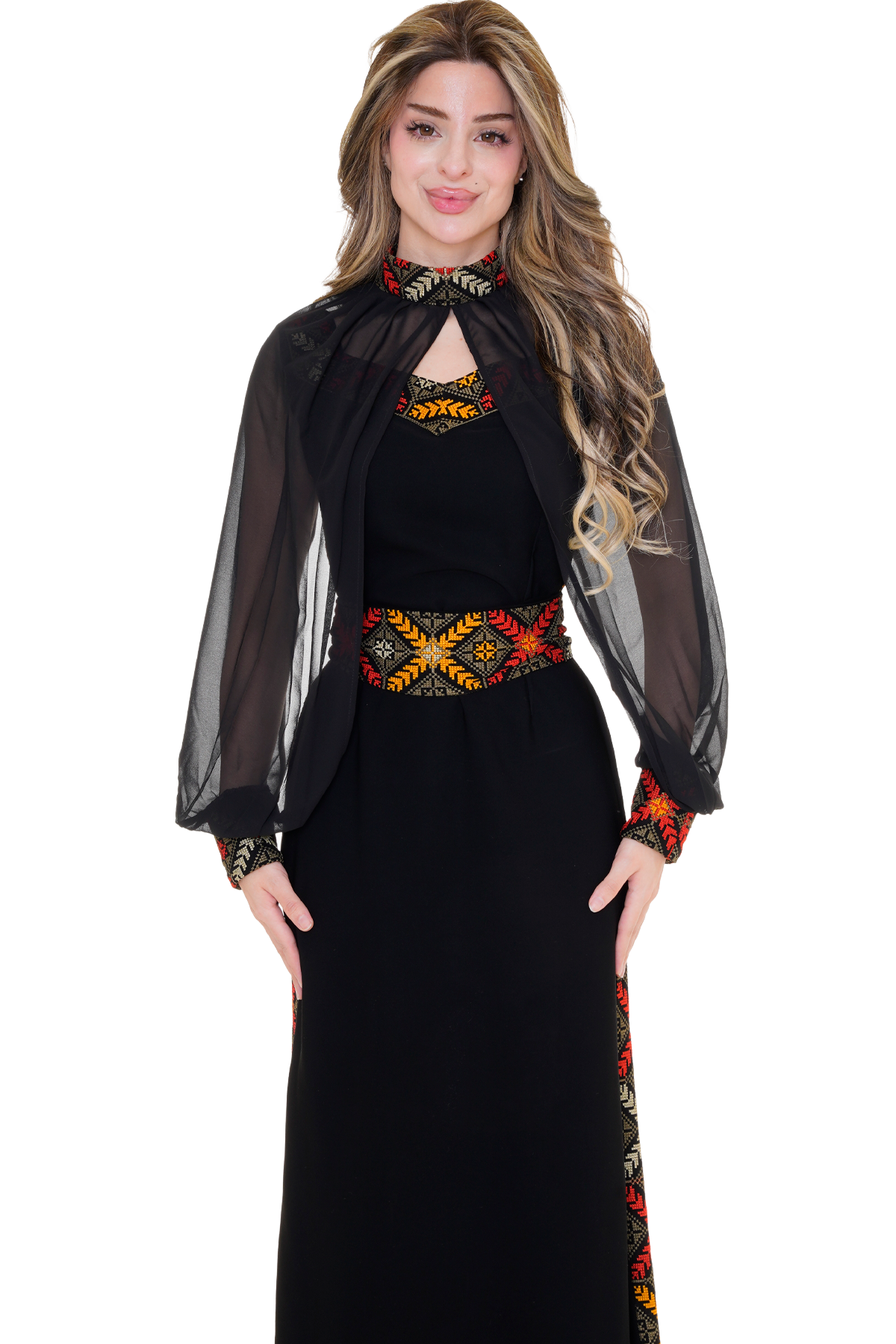 Embroidered Dress 2pcs