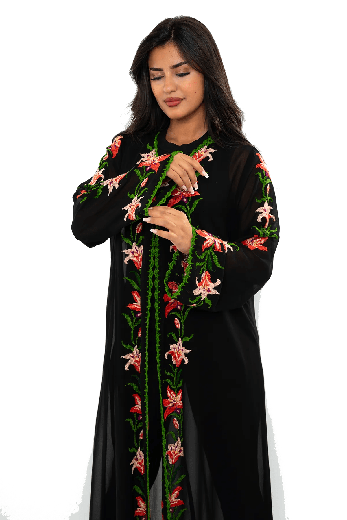 Hand-Embroidered Bisht