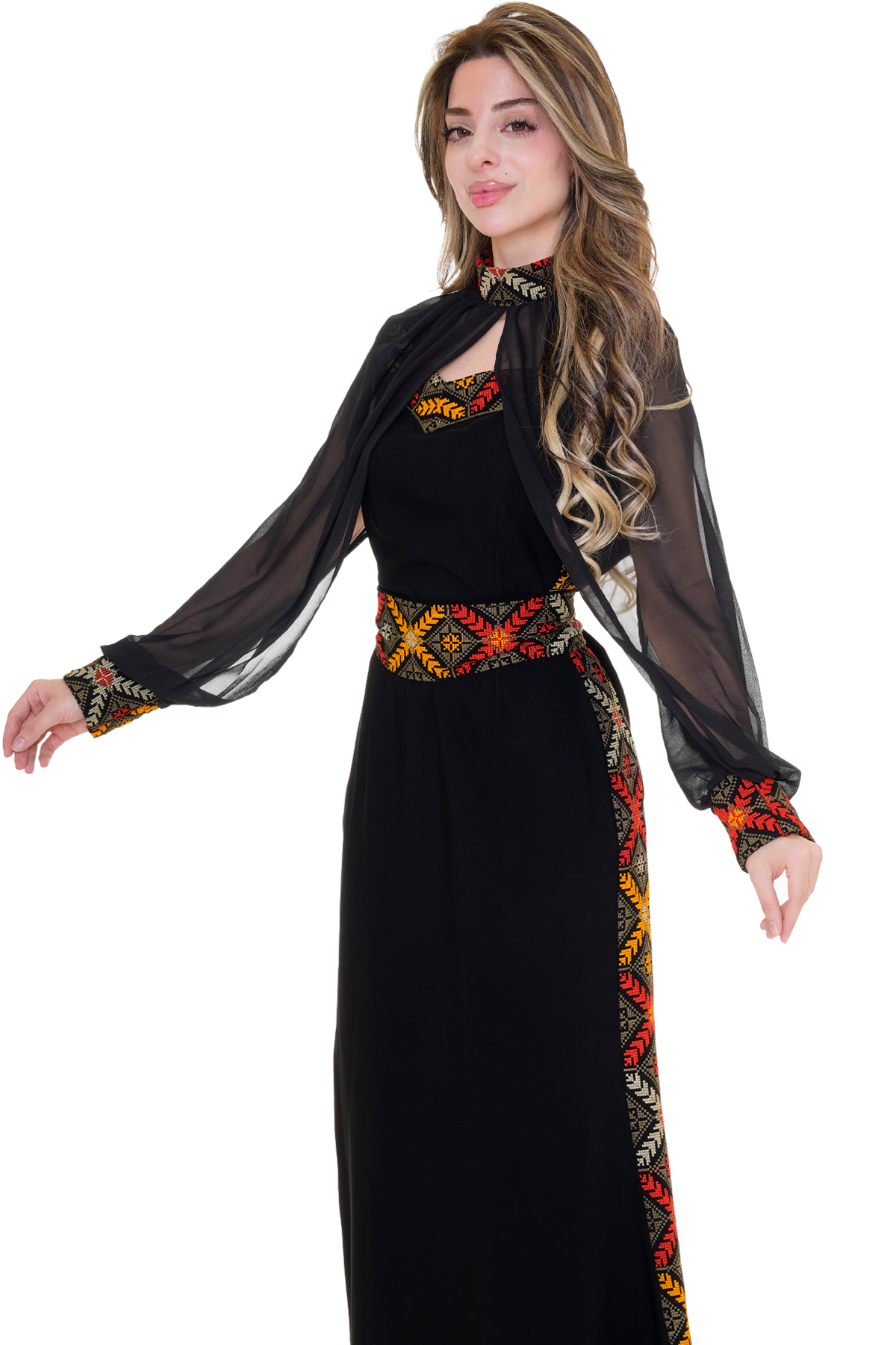 Embroidered Dress 2pcs