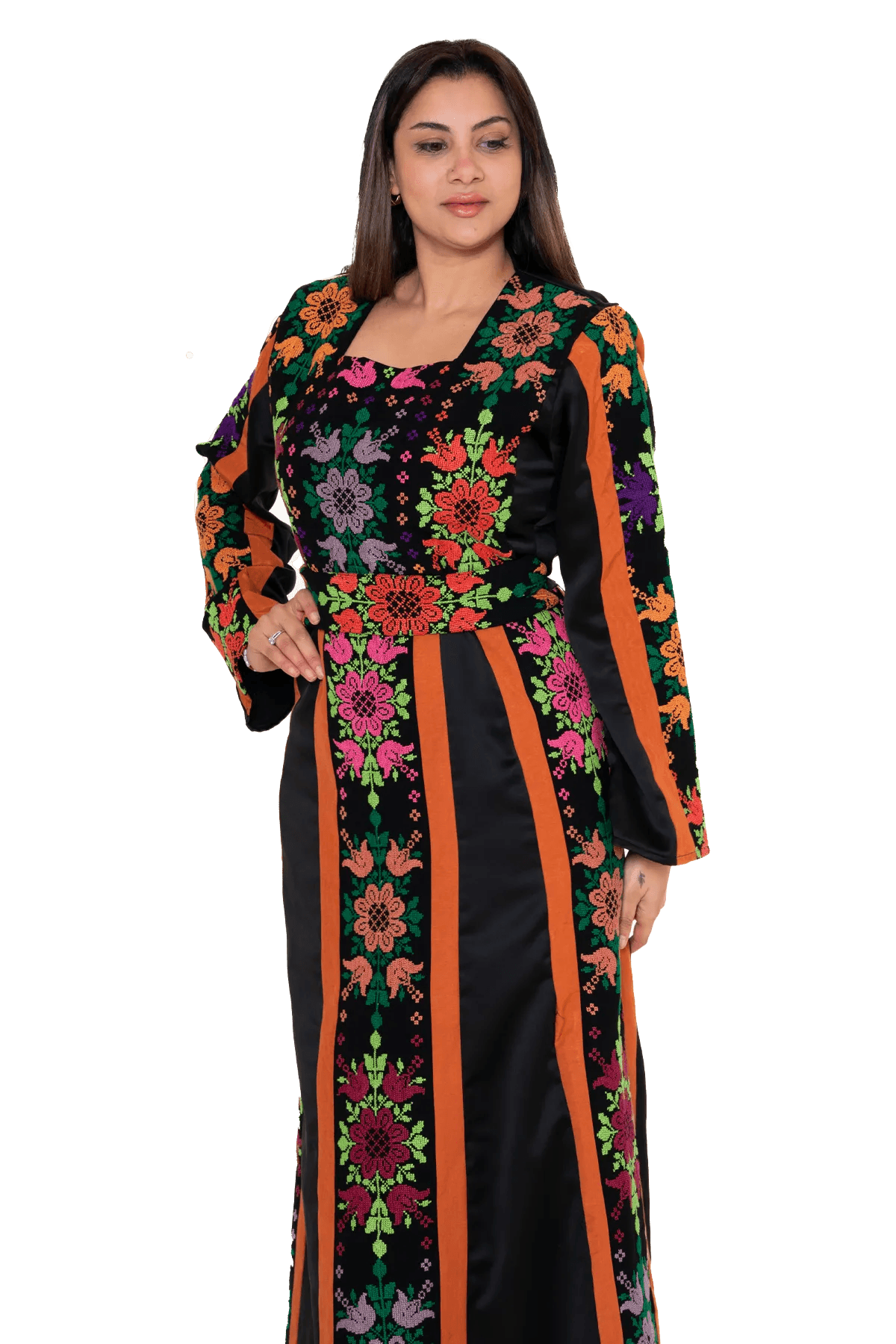 Hand-stitched thoub