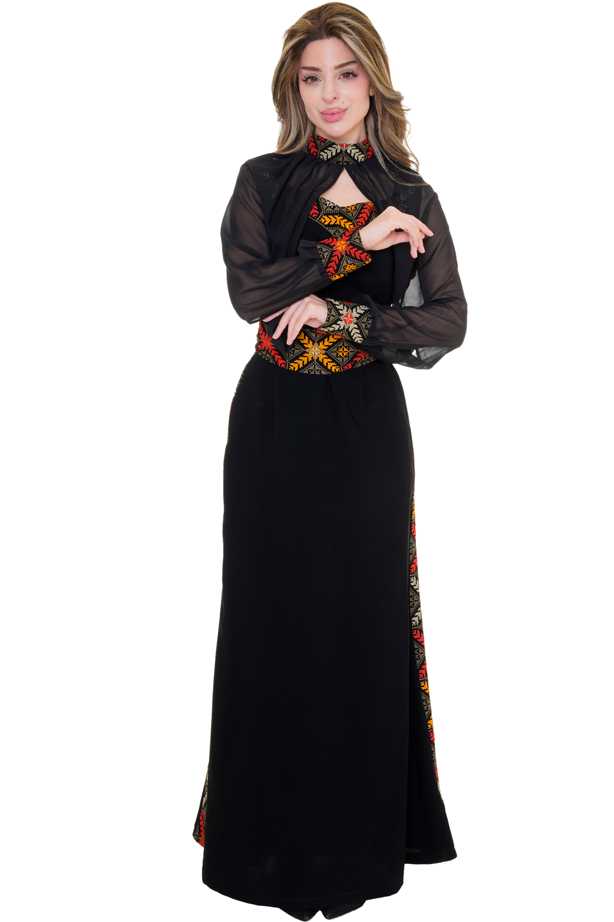 Embroidered Dress 2pcs