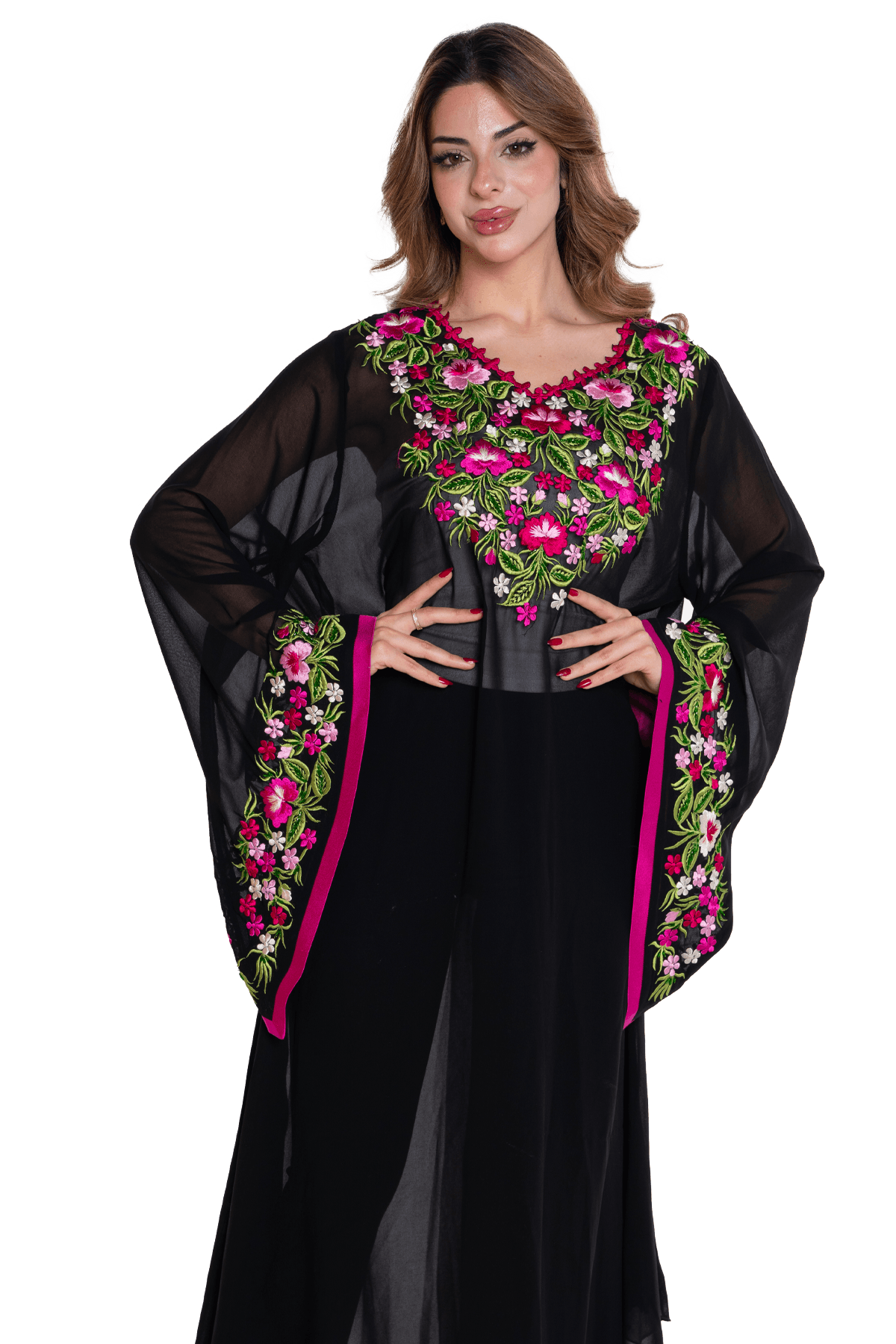 Tara & Beads filled chiffon