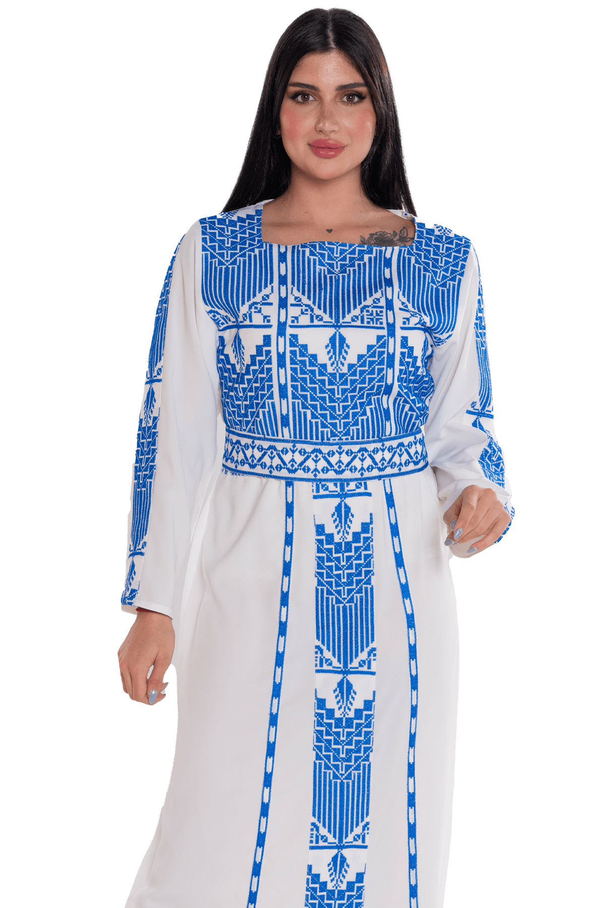 Machine-stitched Thoub