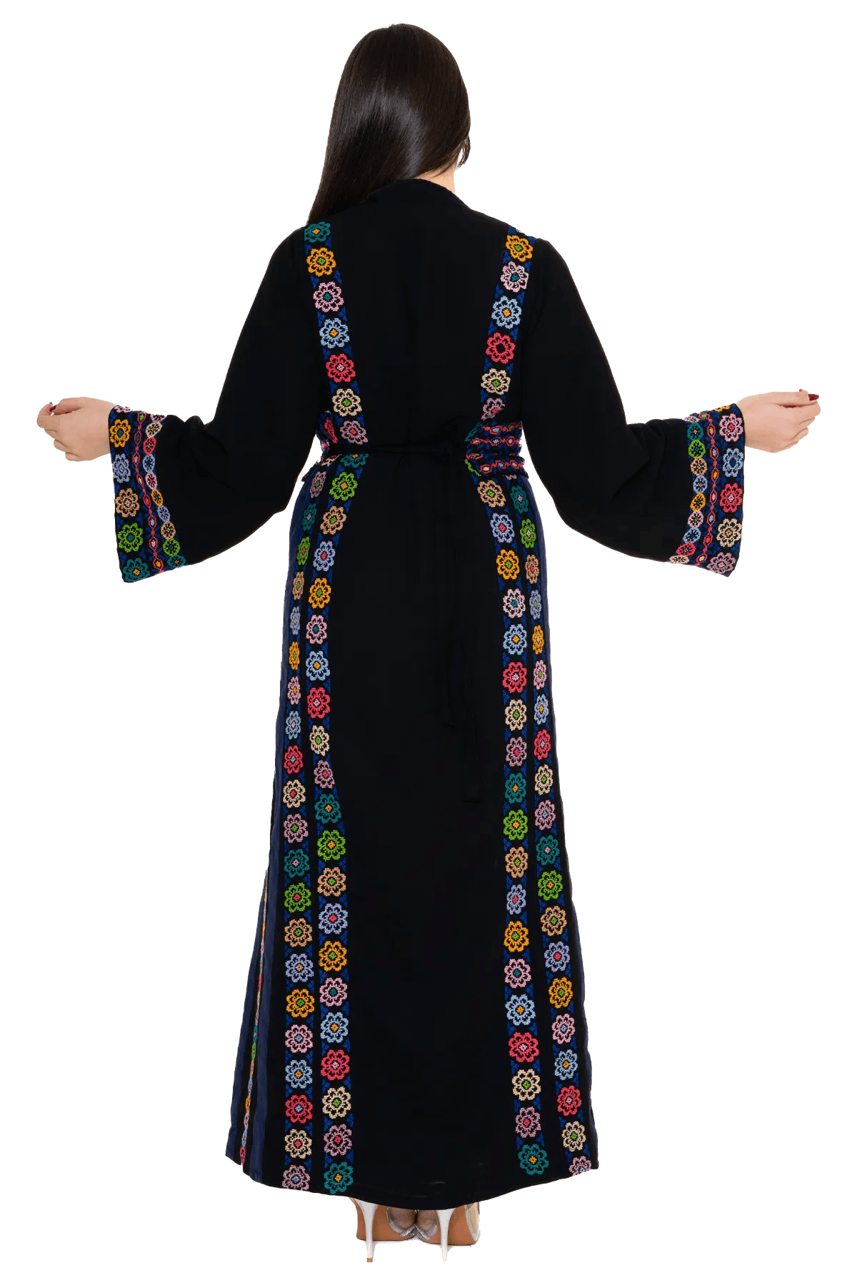 Hand-embroidered Thoub