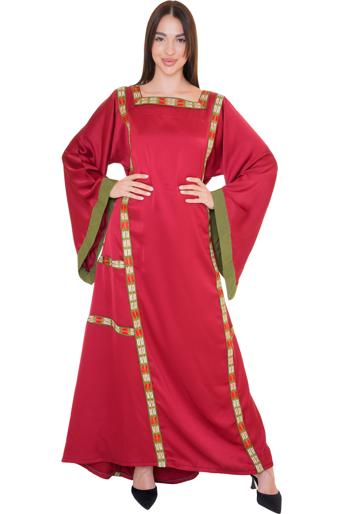 Machine stitched Manajel Thoub