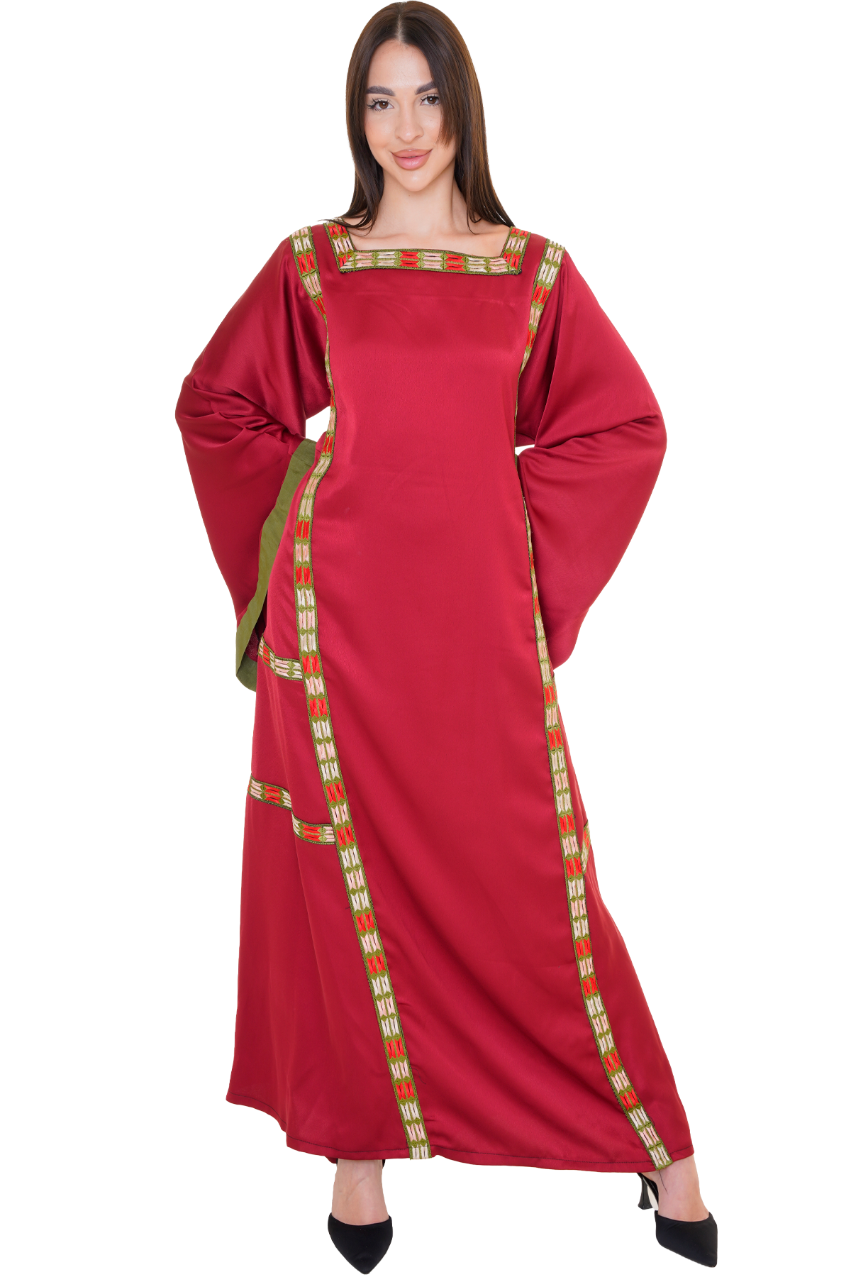 Machine stitched Manajel Thoub