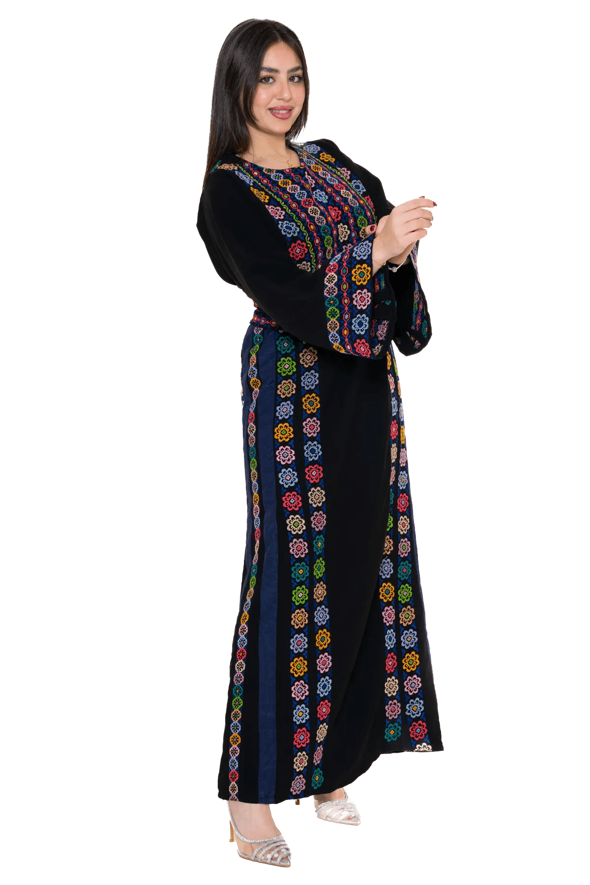 Hand-embroidered Thoub