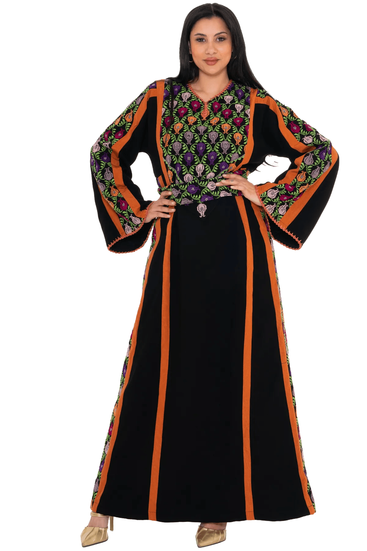 Hand-Stitched Thoub with Moreeh