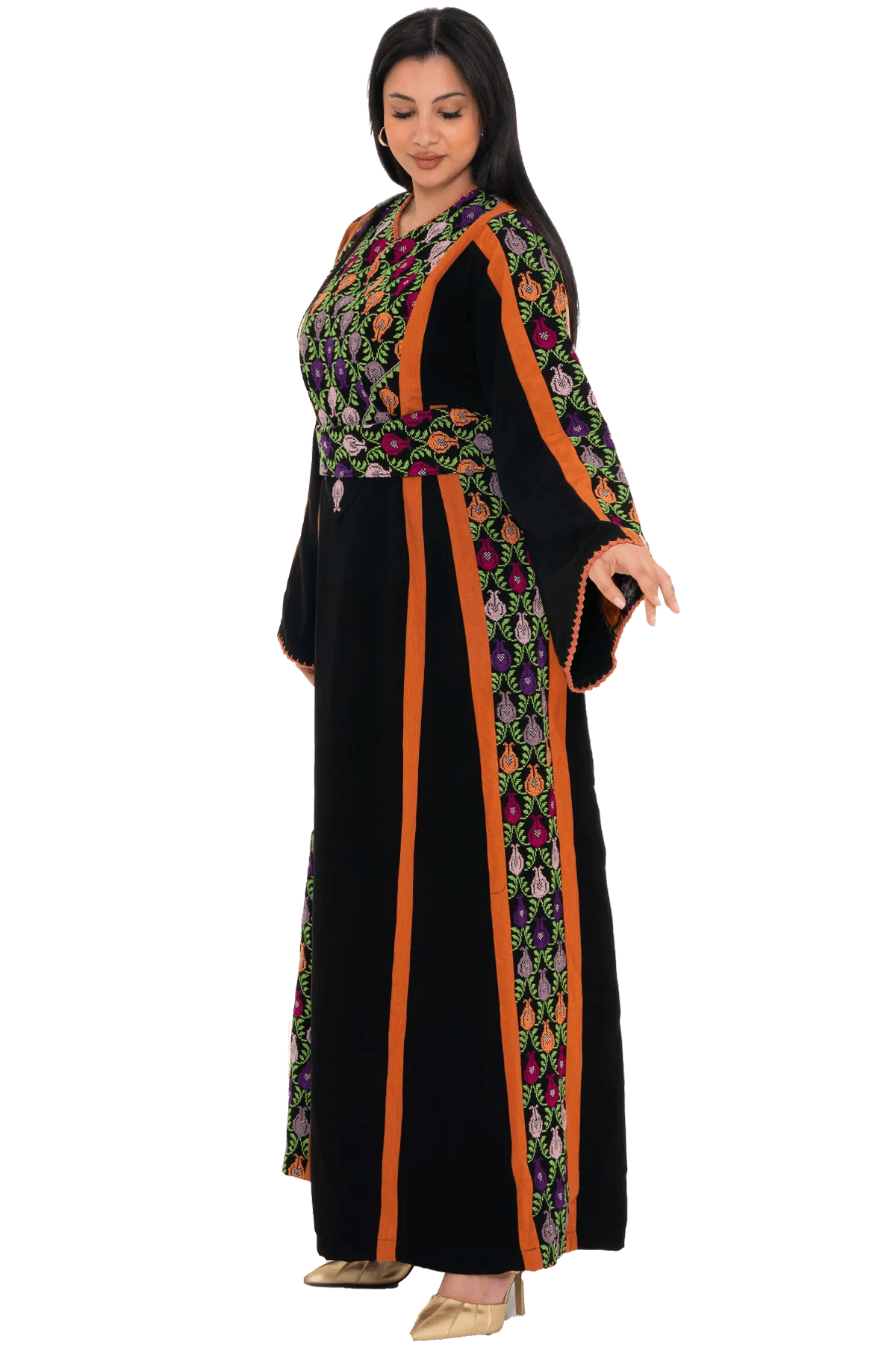 Hand-Stitched Thoub with Moreeh