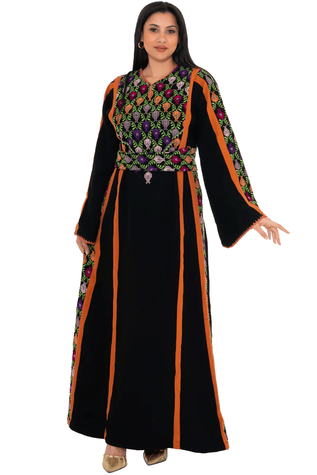Hand-Stitched Thoub with Moreeh