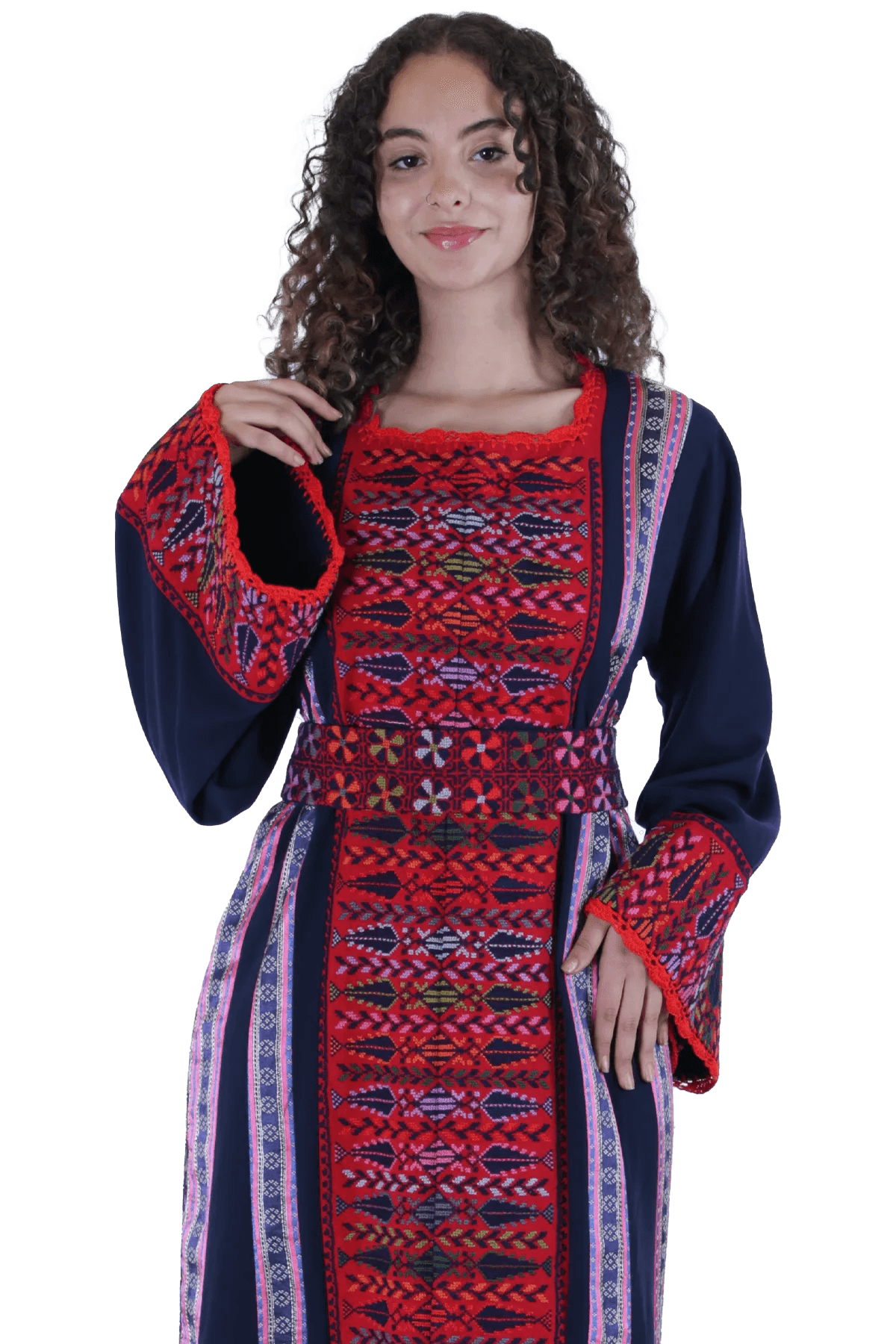 Hand-embroidered Thoub