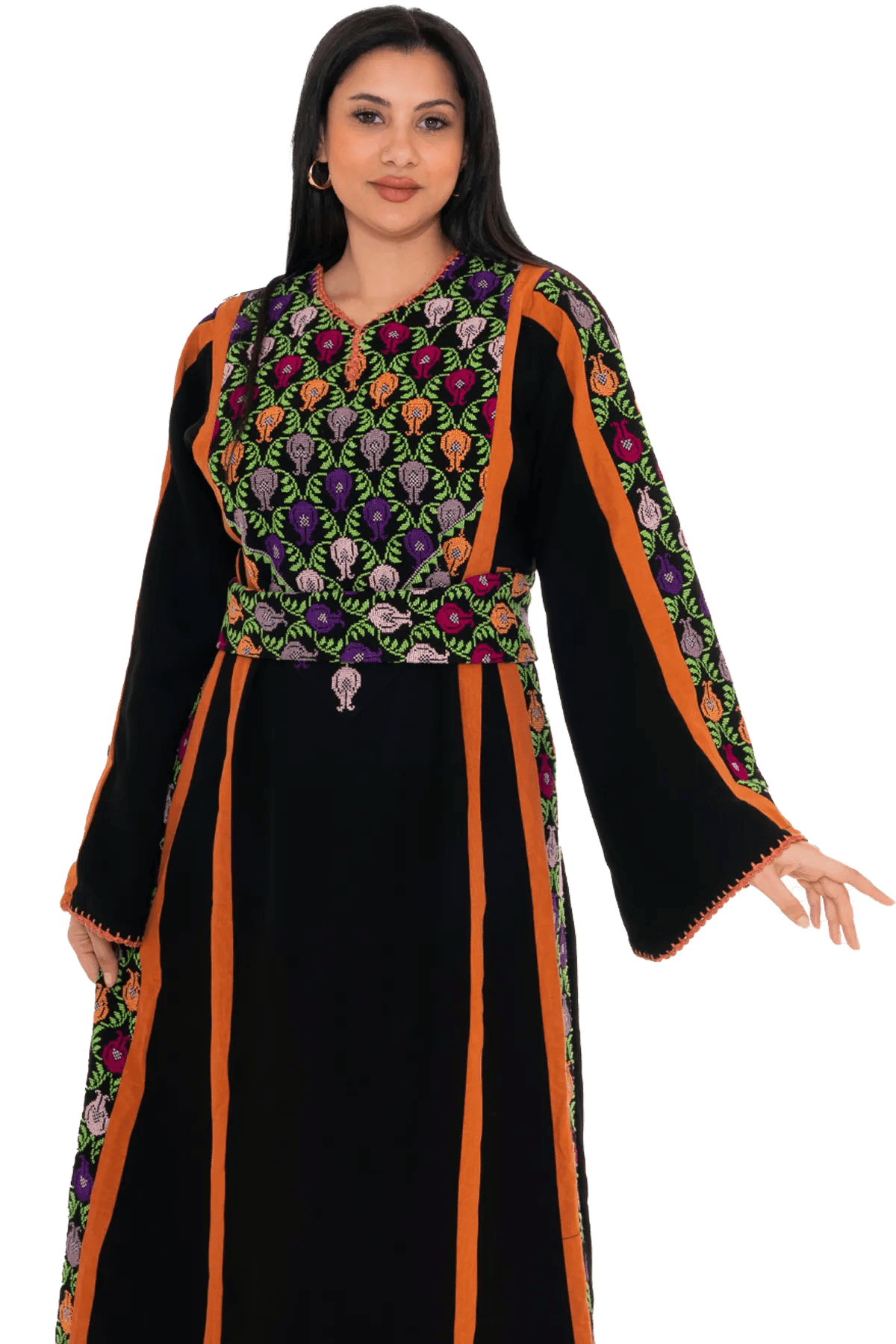 Hand-Stitched Thoub with Moreeh