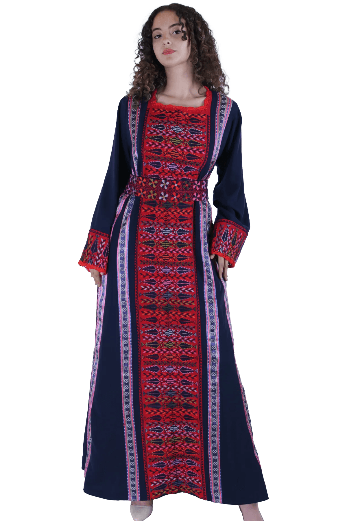 Hand-embroidered Thoub