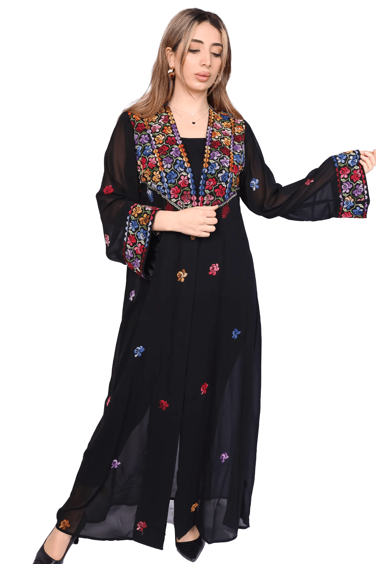 Hand-Embroidered Bisht - Tatreez Store