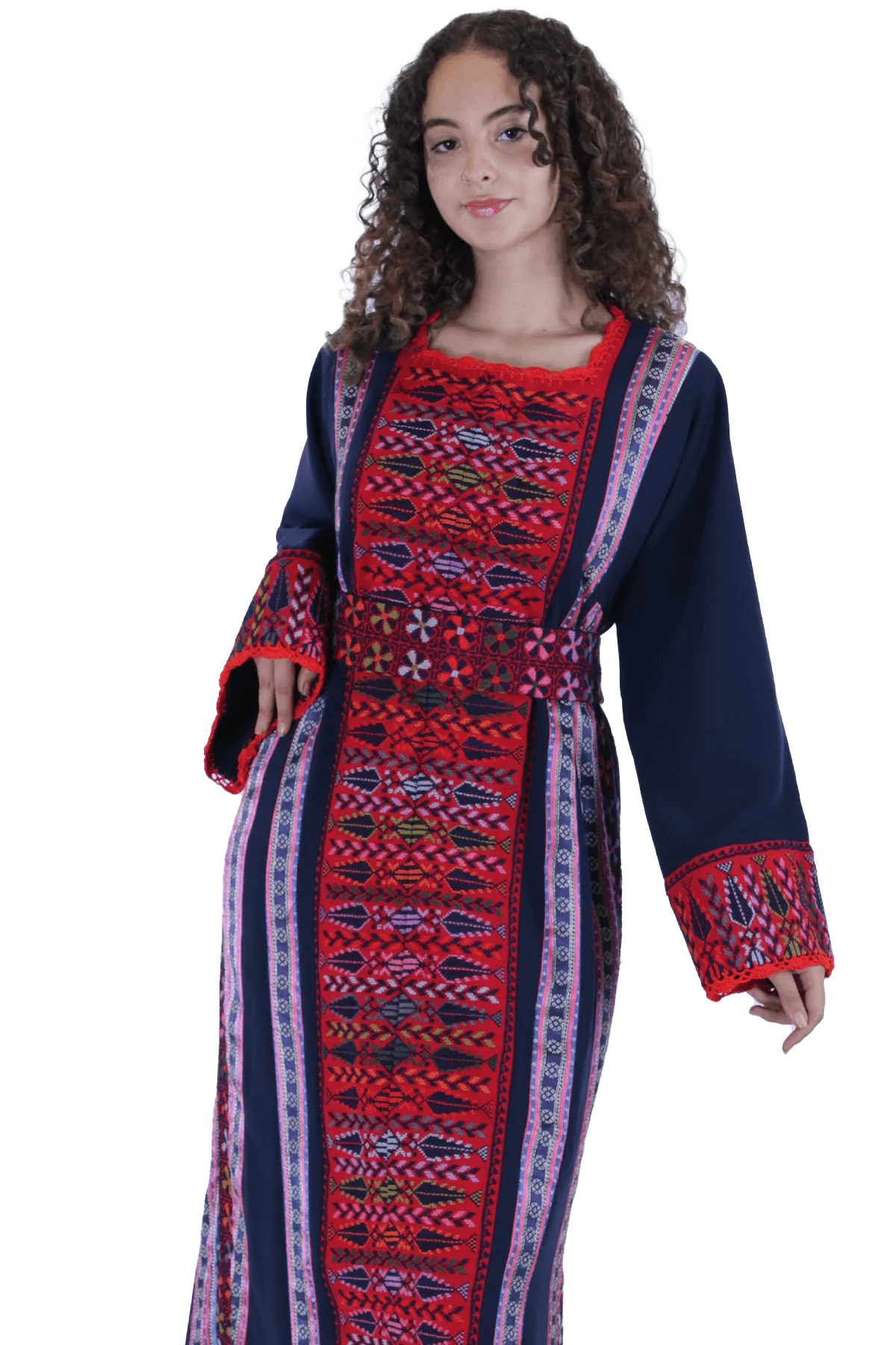 Hand-embroidered Thoub