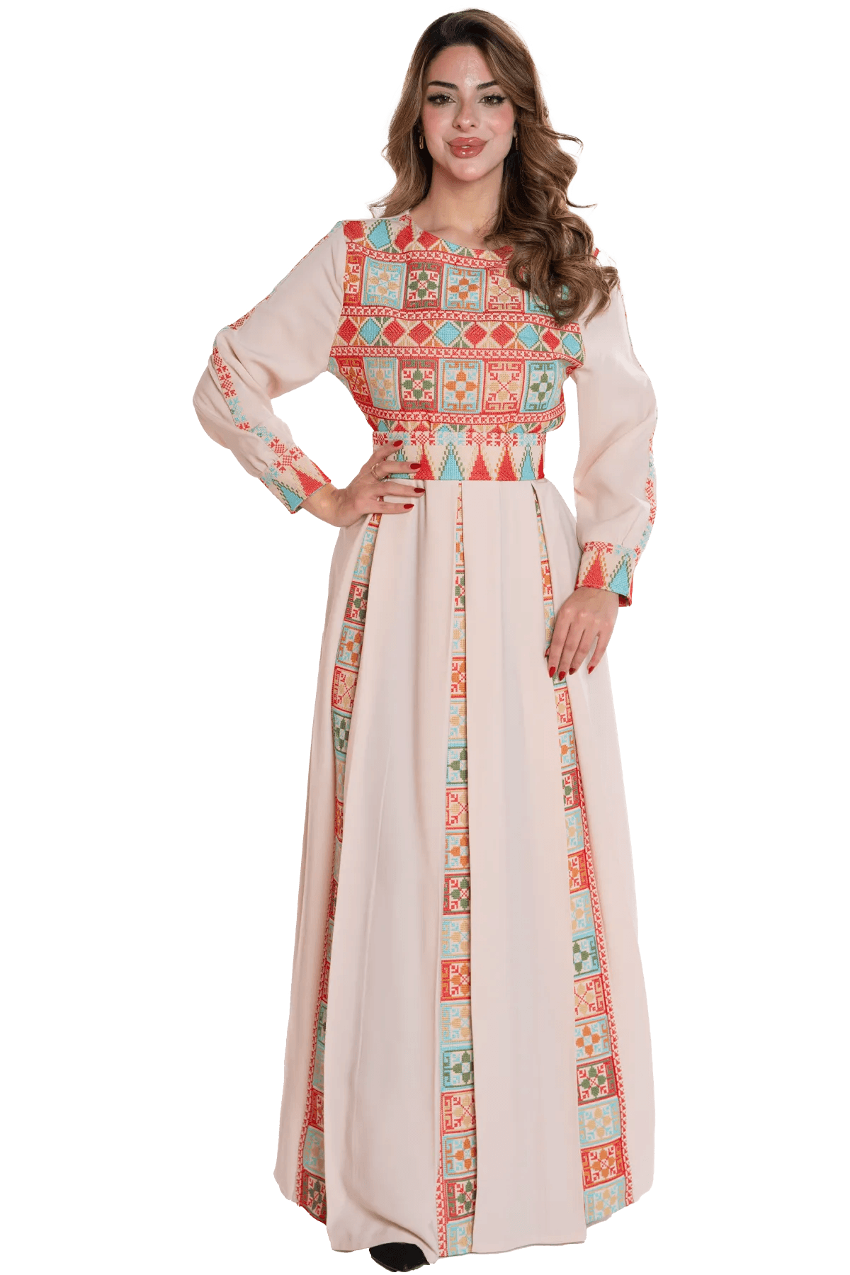 Machine-stitched Thoub