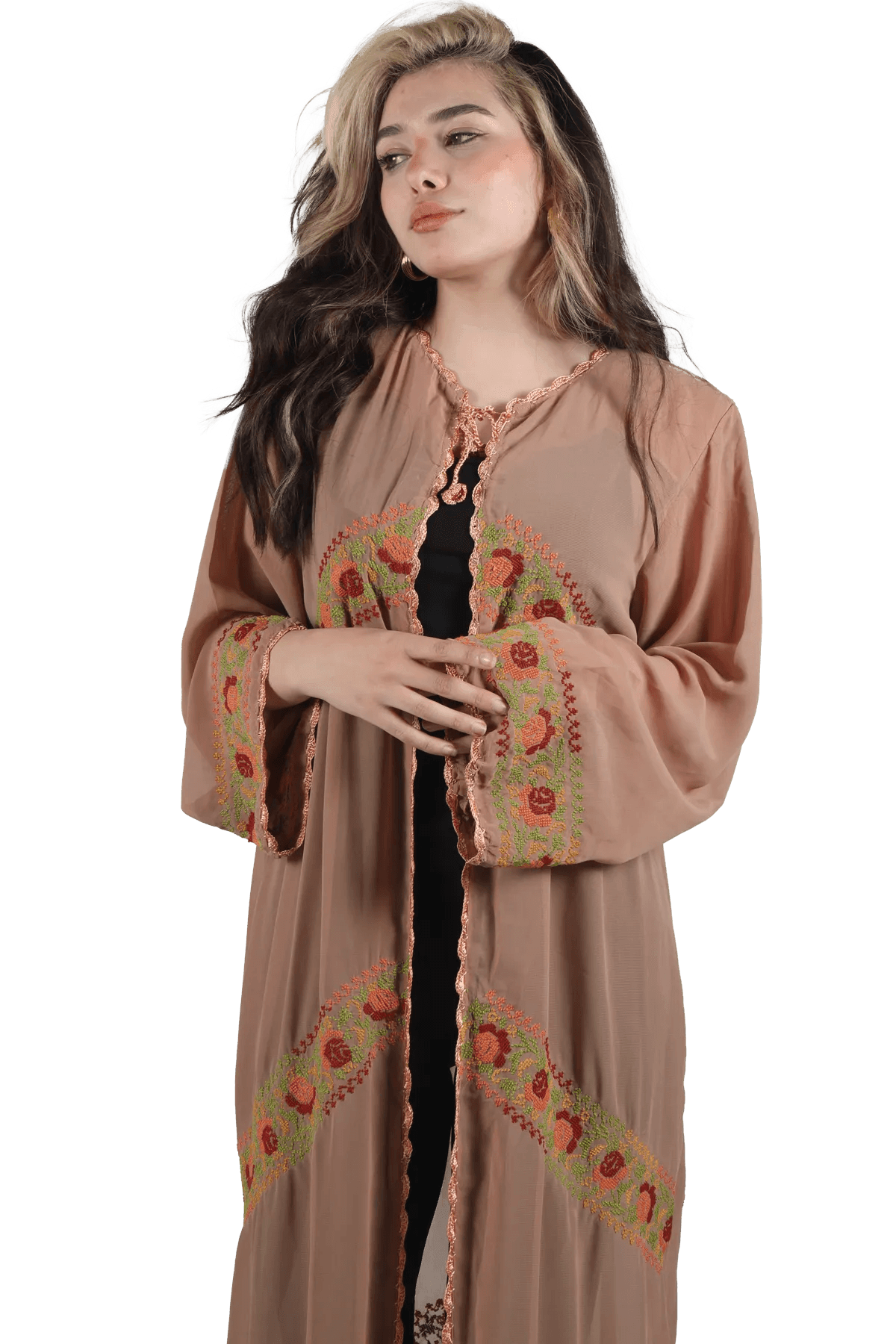 Hand-Embroidered Bisht - Tatreez Store