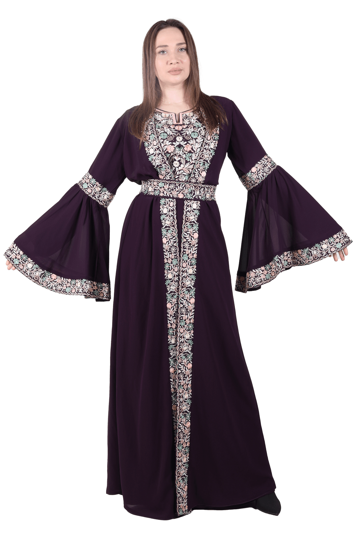 Blossom Kaftan (3pcs) - TATREEZ STORE