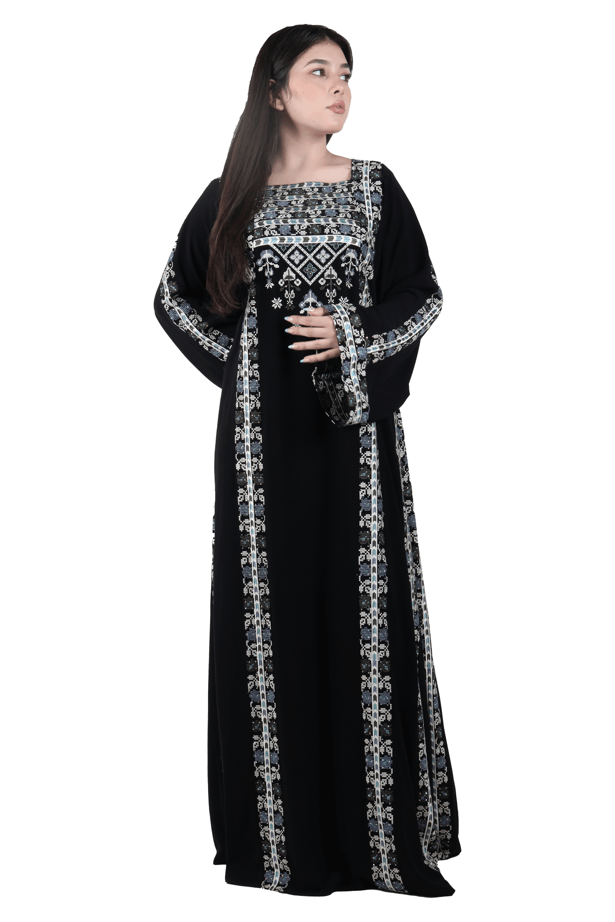 Embellished Heritage 2 Thoub - TATREEZ STORE