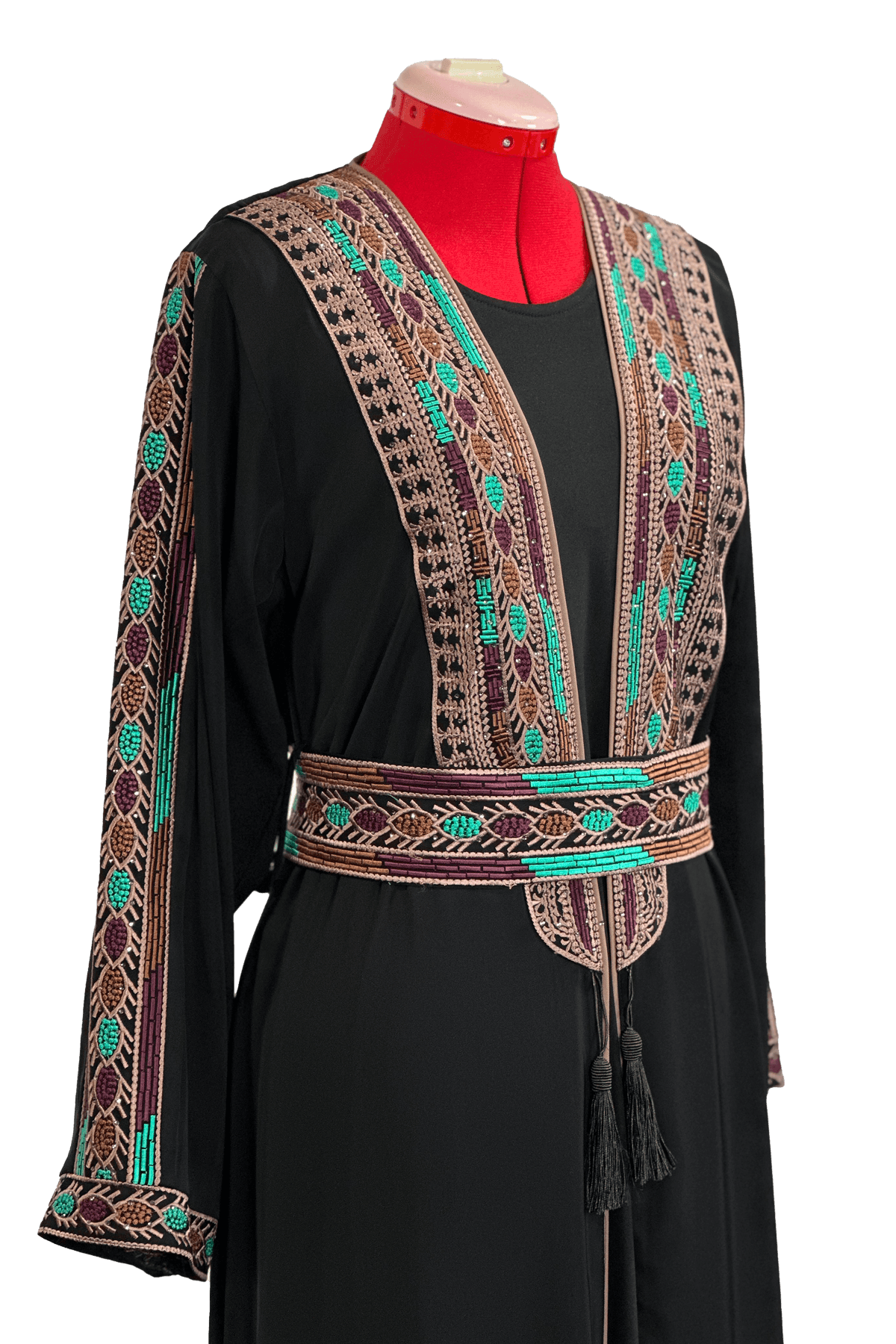 Embroidered Kaftan (3pcs) - TATREEZ STORE