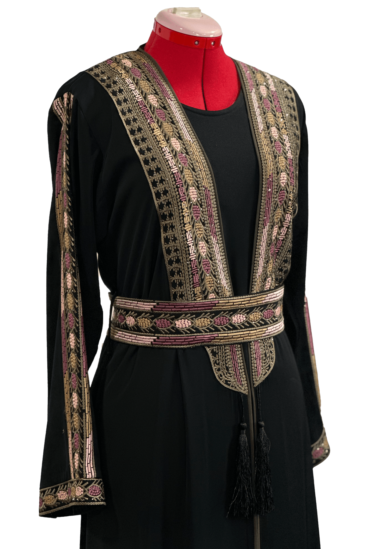 Embroidered Kaftan (3pcs) - TATREEZ STORE