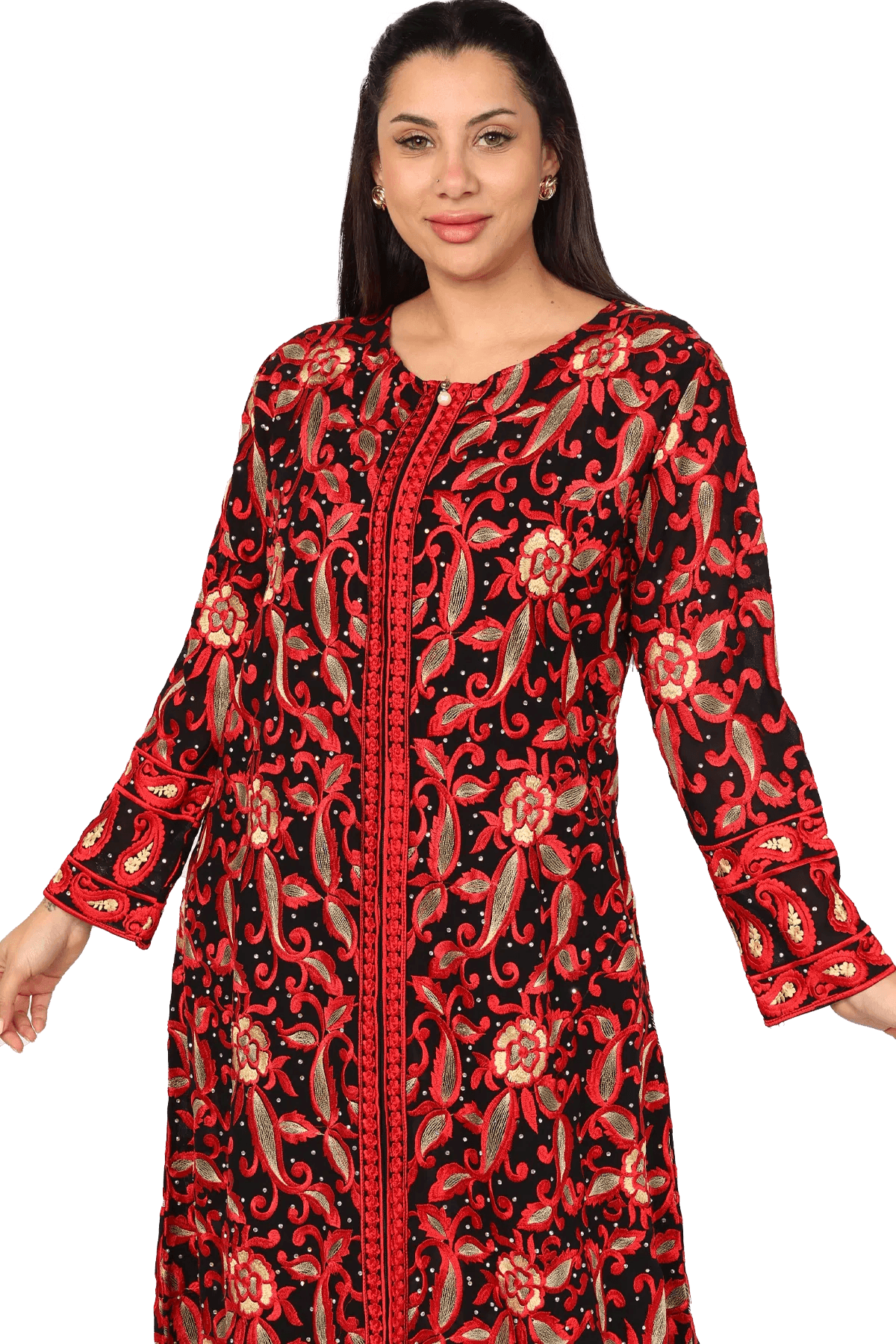 Embroidered Tals chiffon - Tatreez Store