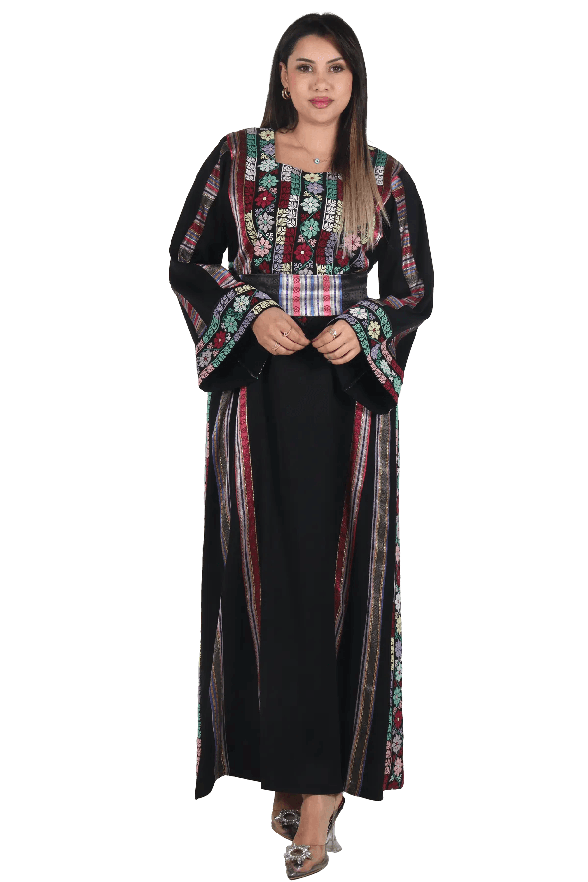 Flowers embroidery Thoub - Tatreez Store