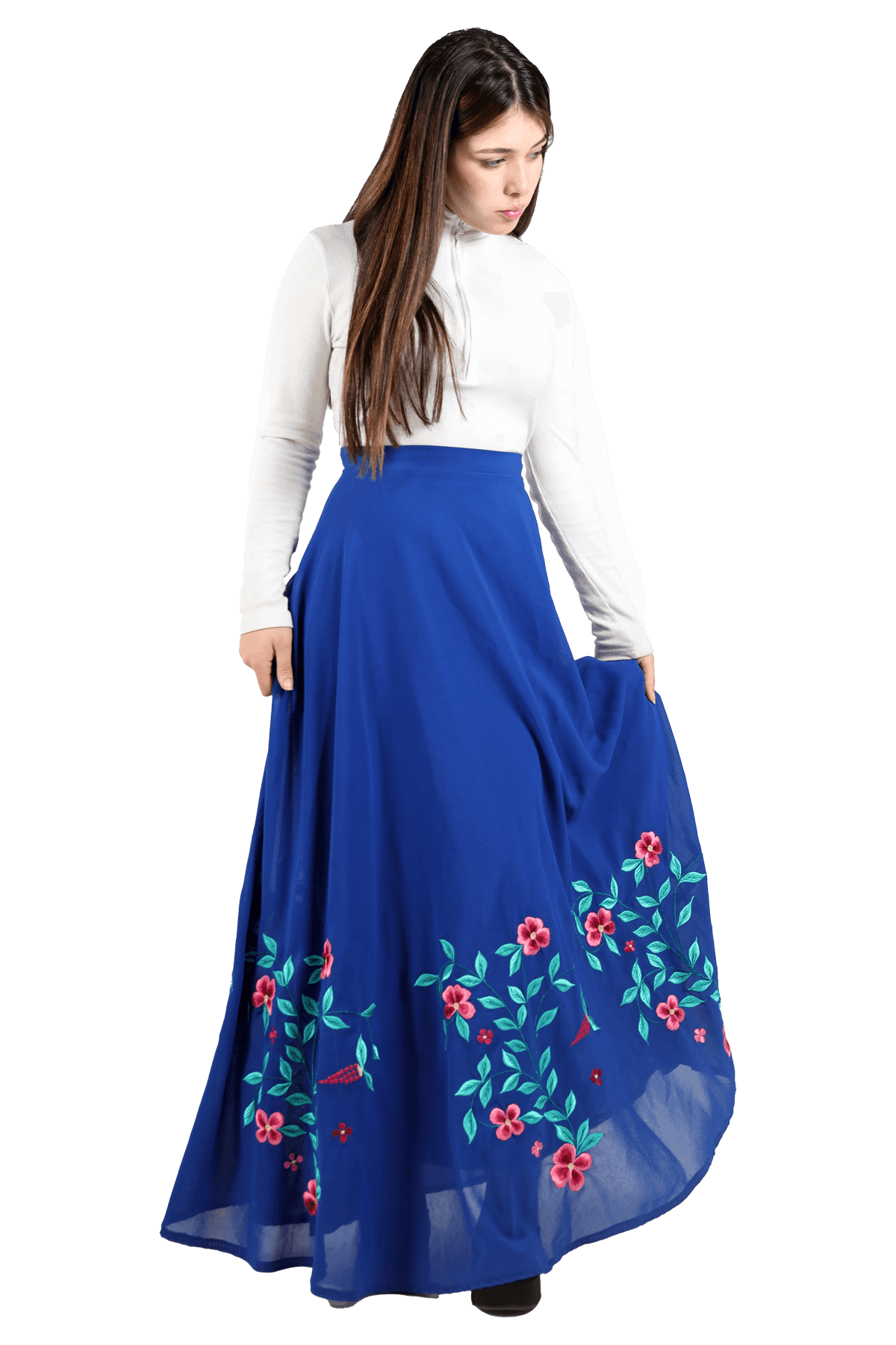 Flowers Skirt - TATREEZ STORE