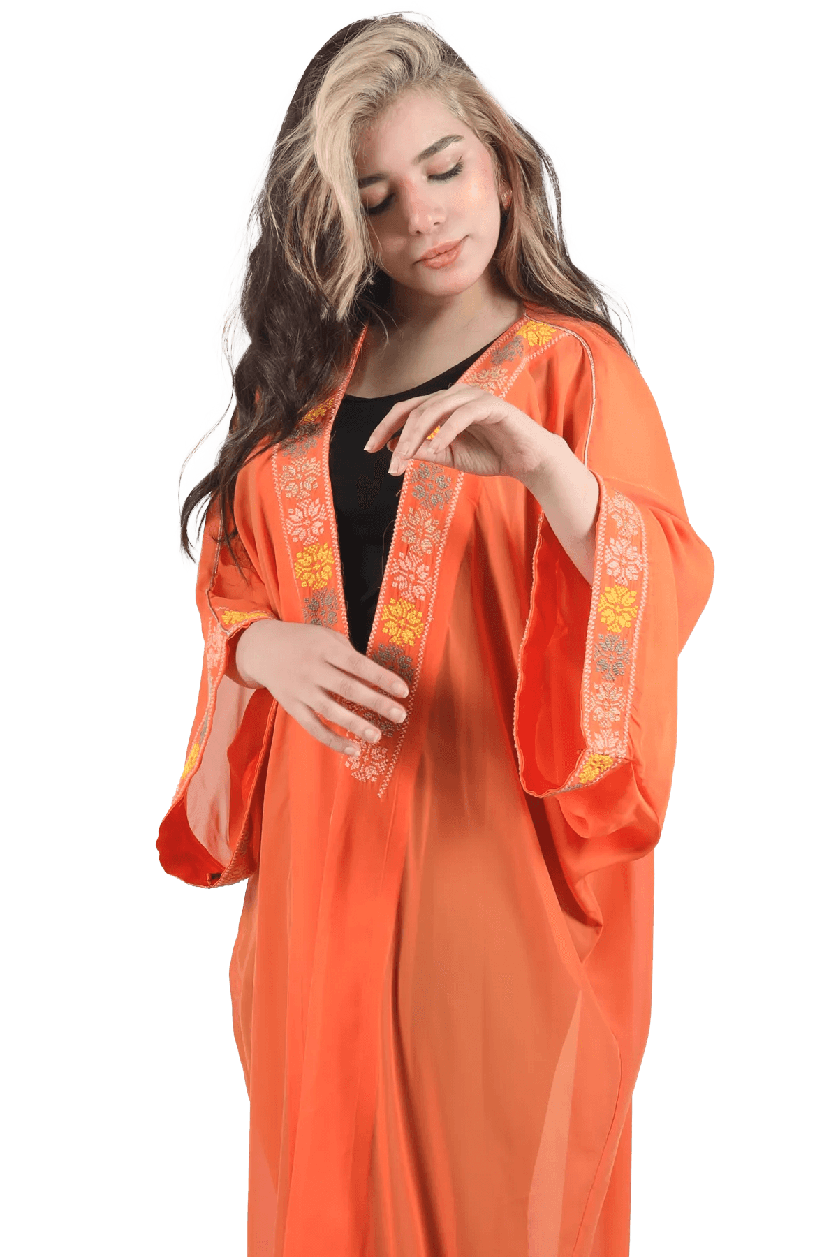 Hand-Embroidered Bisht - Tatreez Store