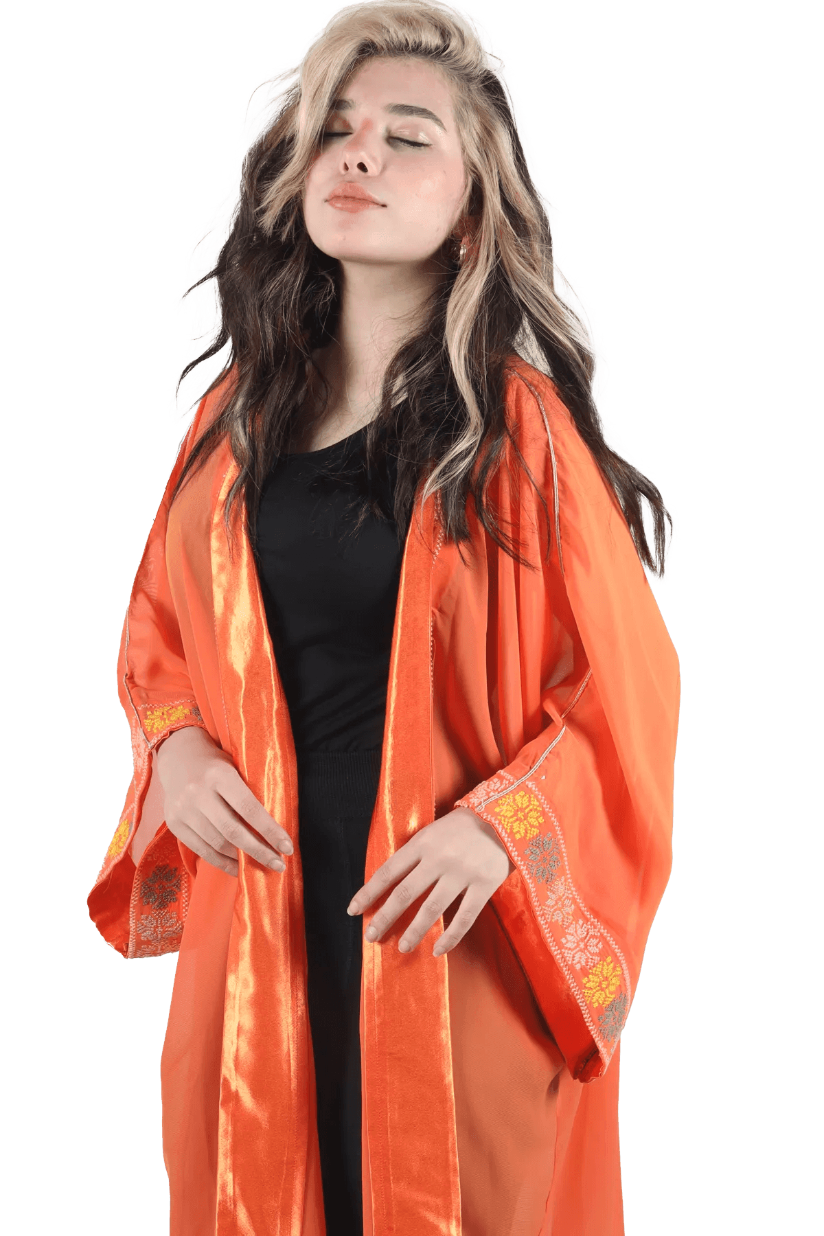 Hand-Embroidered Bisht - Tatreez Store