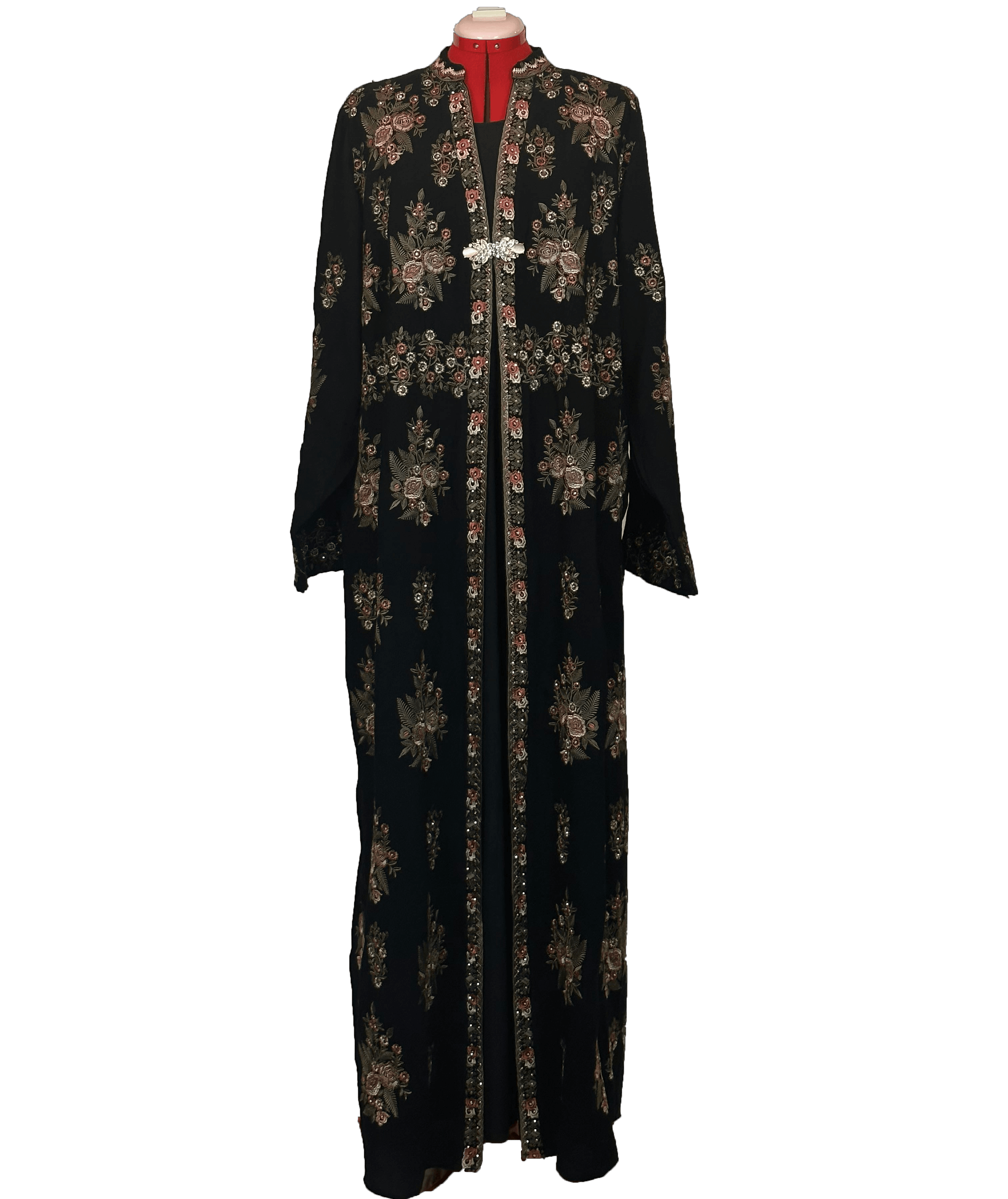 Henna-Adorned Ensemble Bisht - TATREEZ STORE