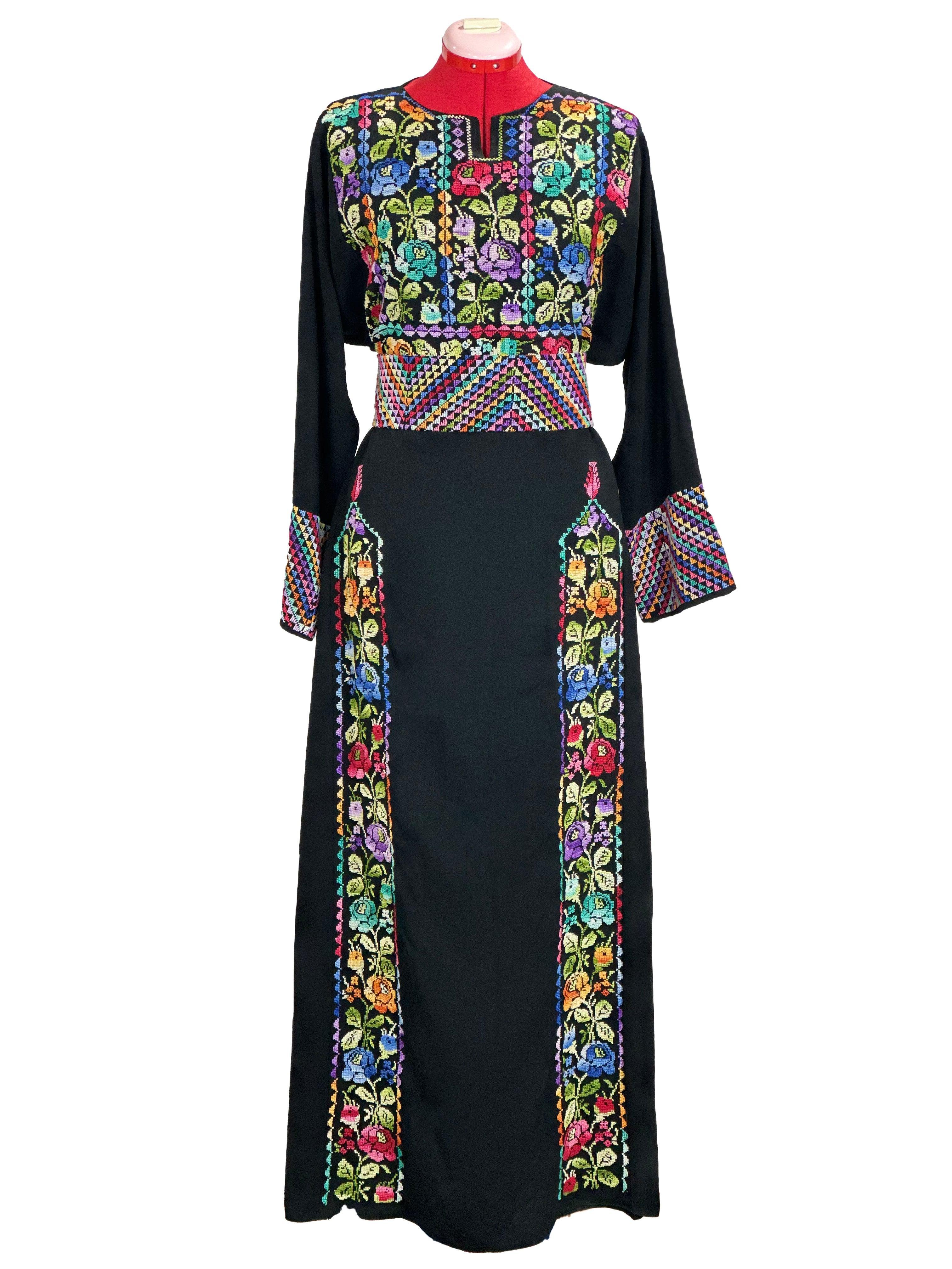 Flowers leaf HAND-MADE Thoub (2pcs) - TATREEZ STORE