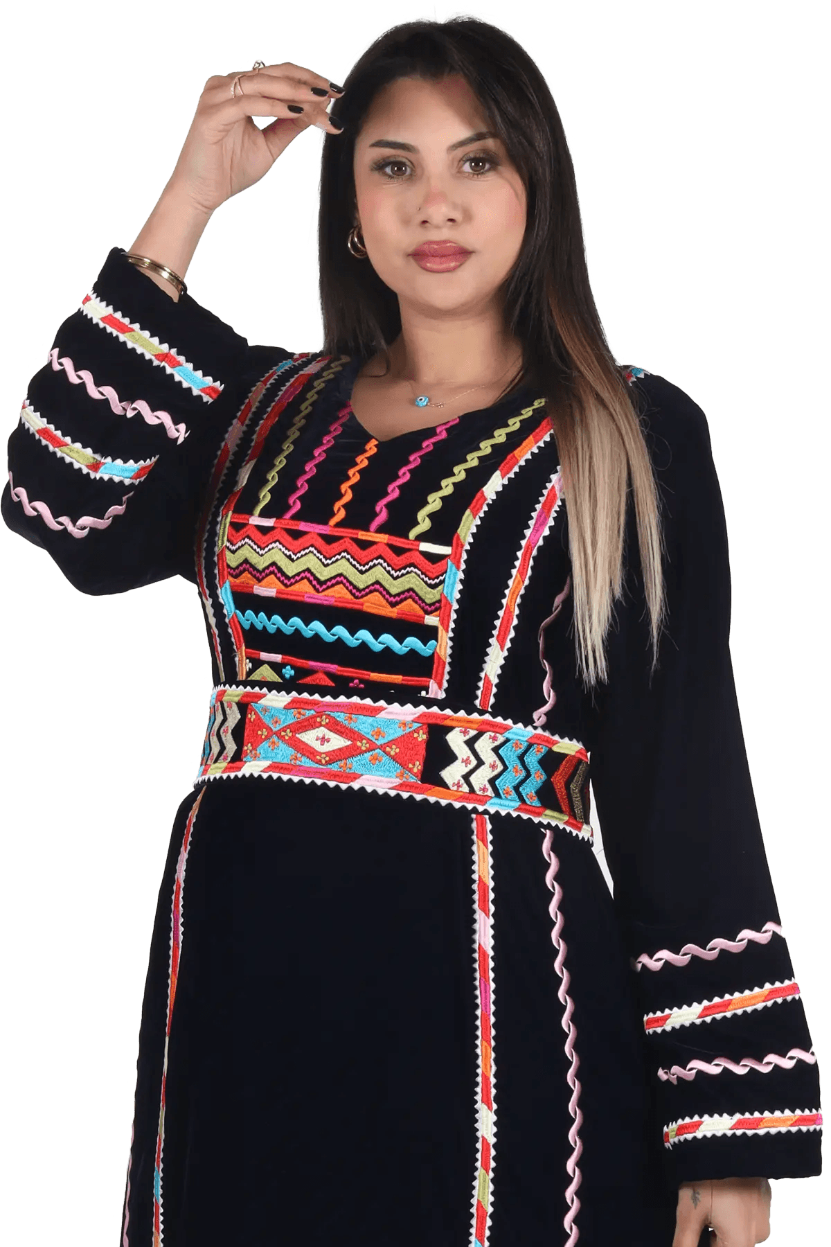Manajel Velvet Thoub (Tara) - Tatreez Store