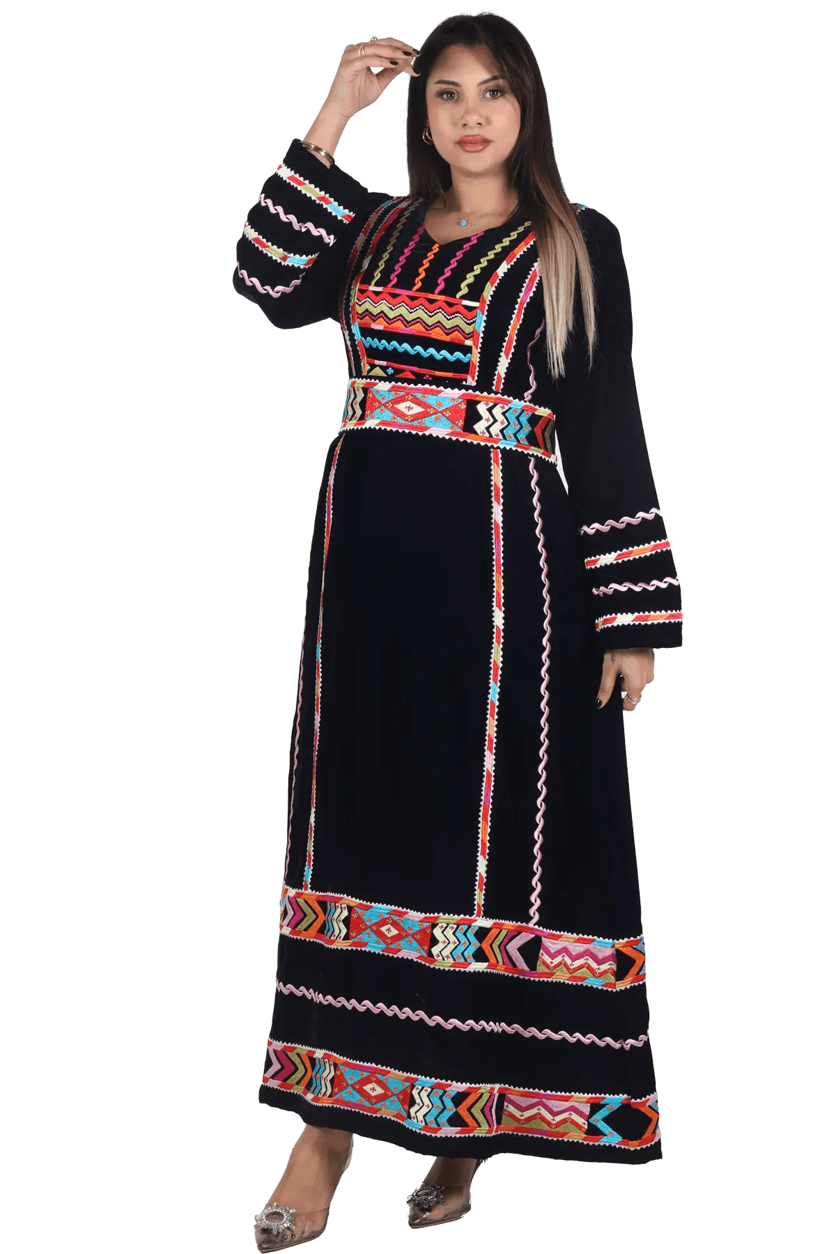 Manajel Velvet Thoub (Tara) - Tatreez Store