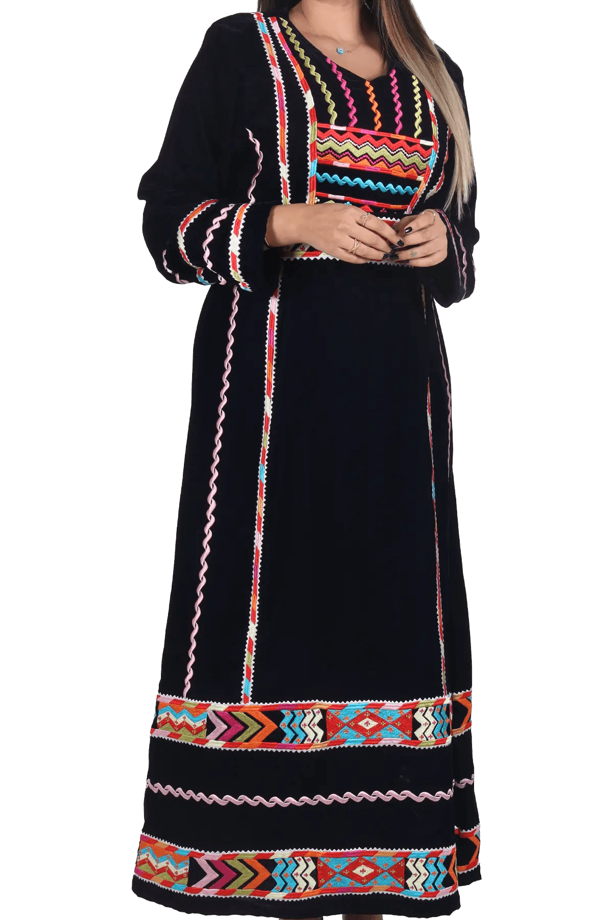 Manajel Velvet Thoub (Tara) - Tatreez Store