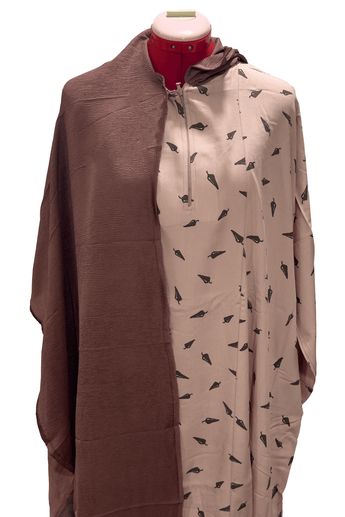Pray Abaya with connected Hijab - Tatreez Store