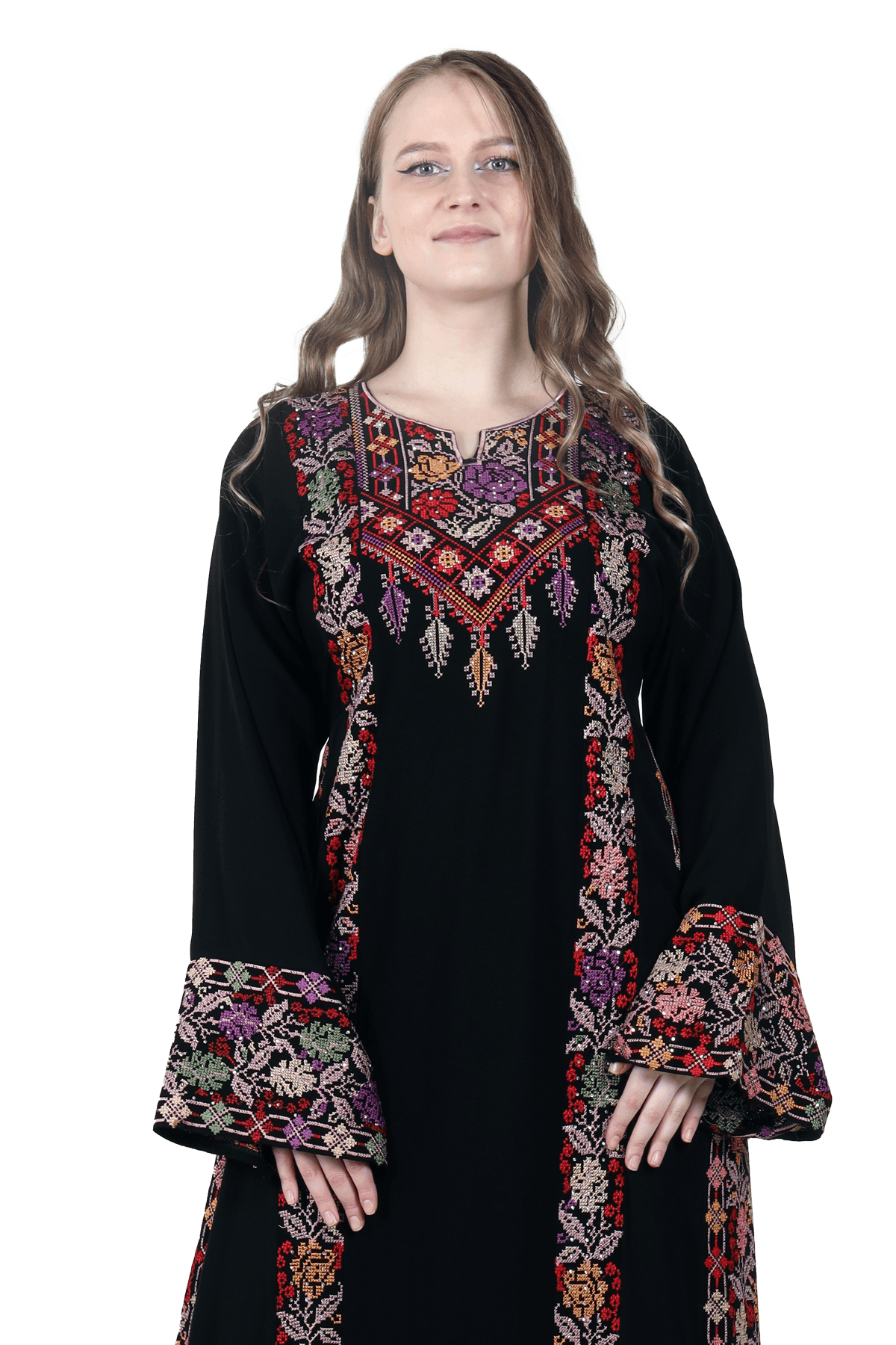 ROSE EMBROIDERY THOUB - TATREEZ STORE