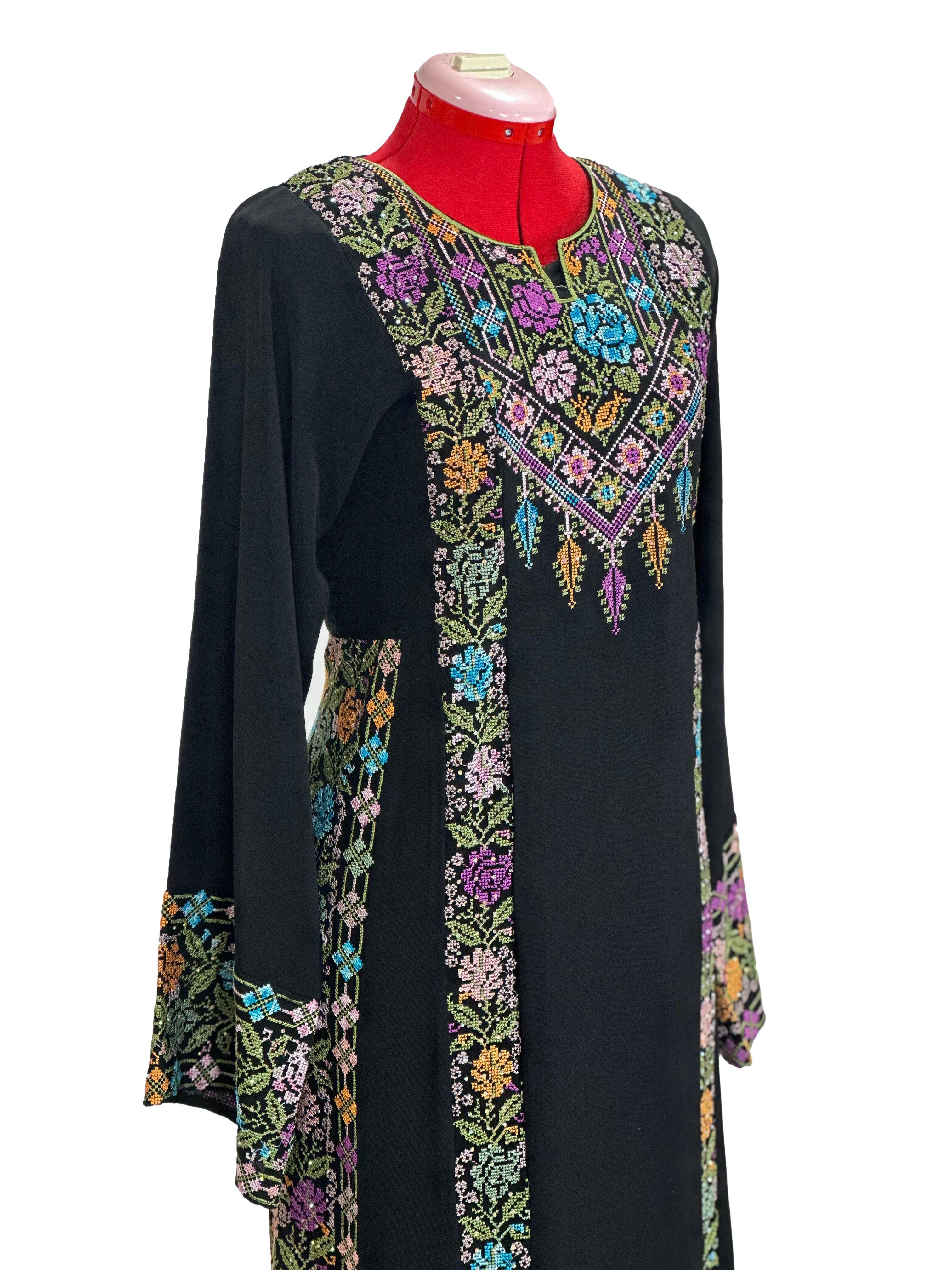 ROSE EMBROIDERY THOUB - TATREEZ STORE