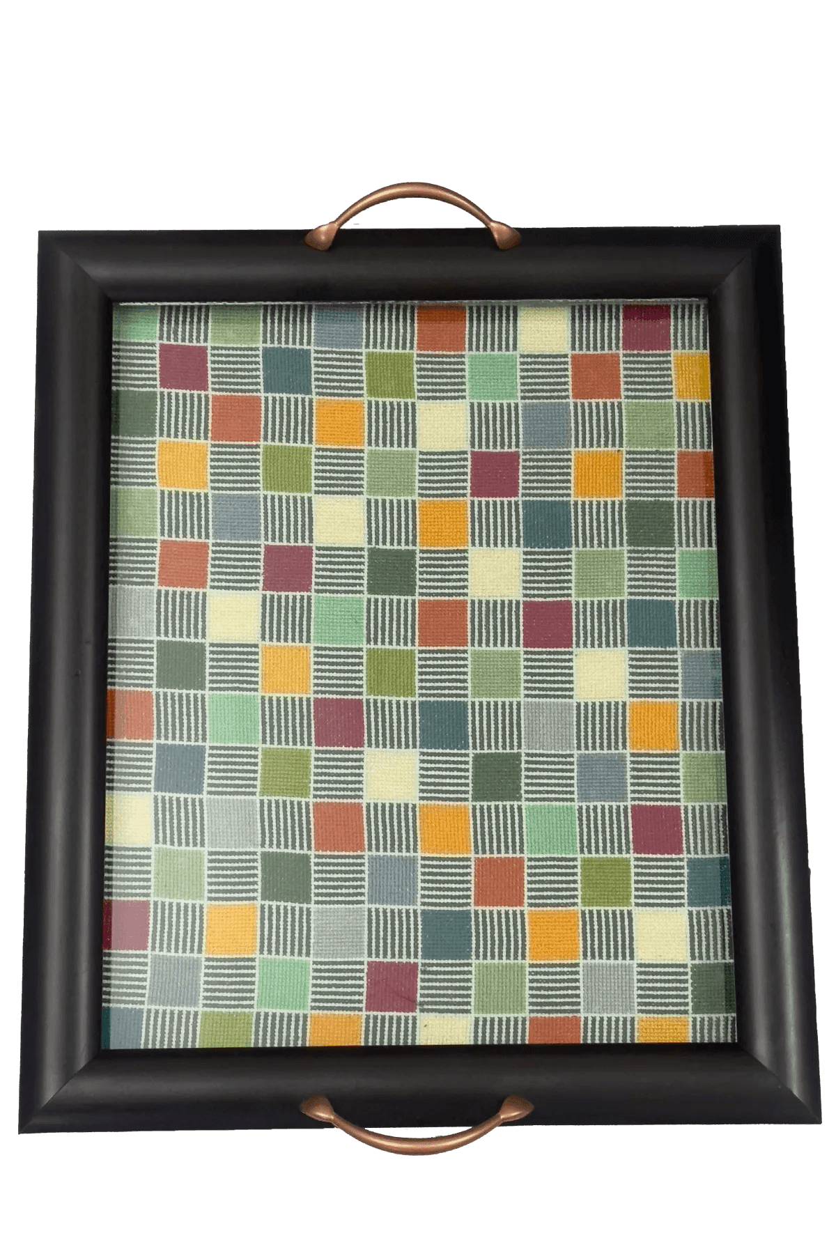 Squares-stitched tray - Tatreez Store