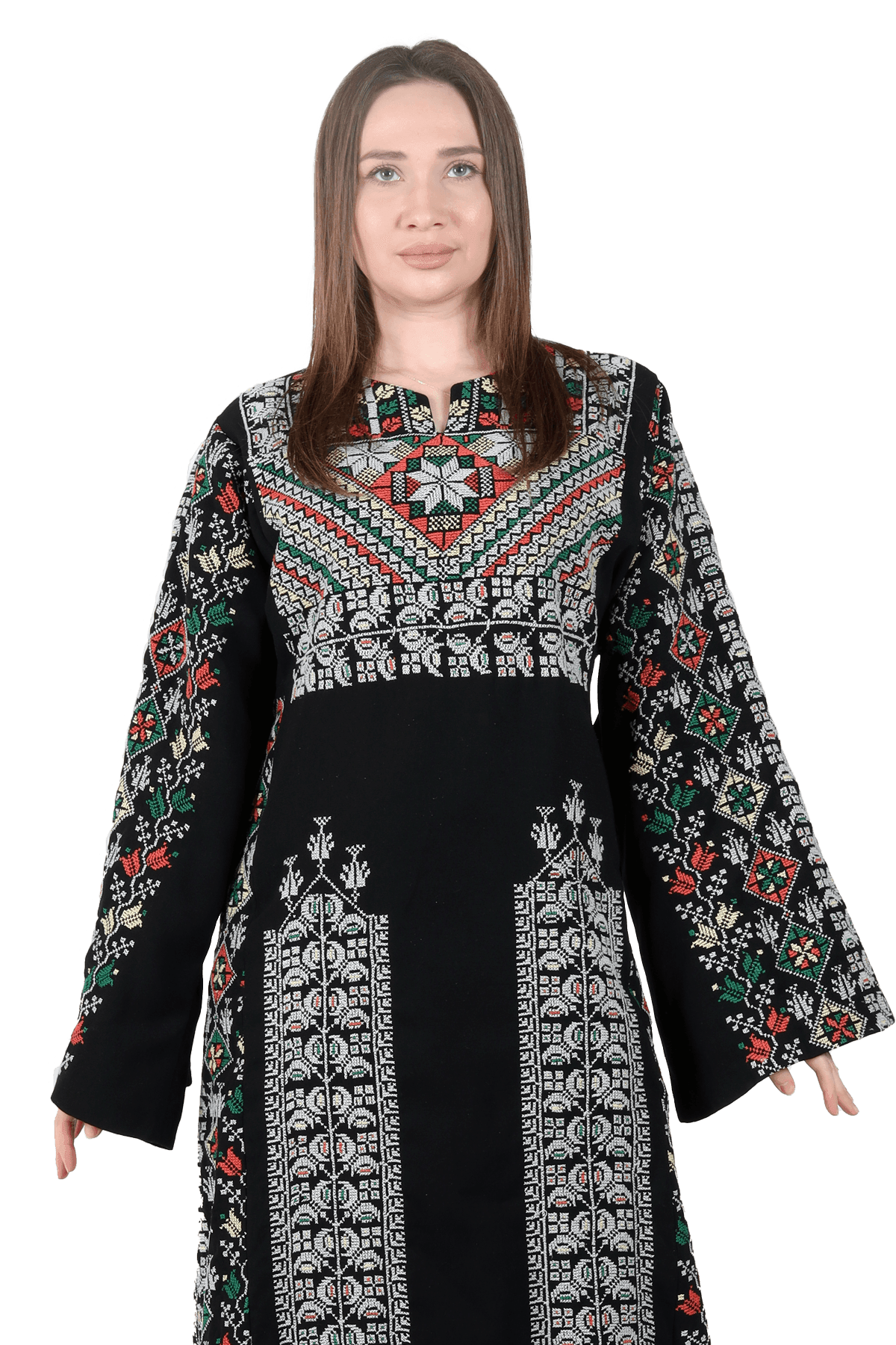 Star Embroidery Hand-Made Thoub - TATREEZ STORE