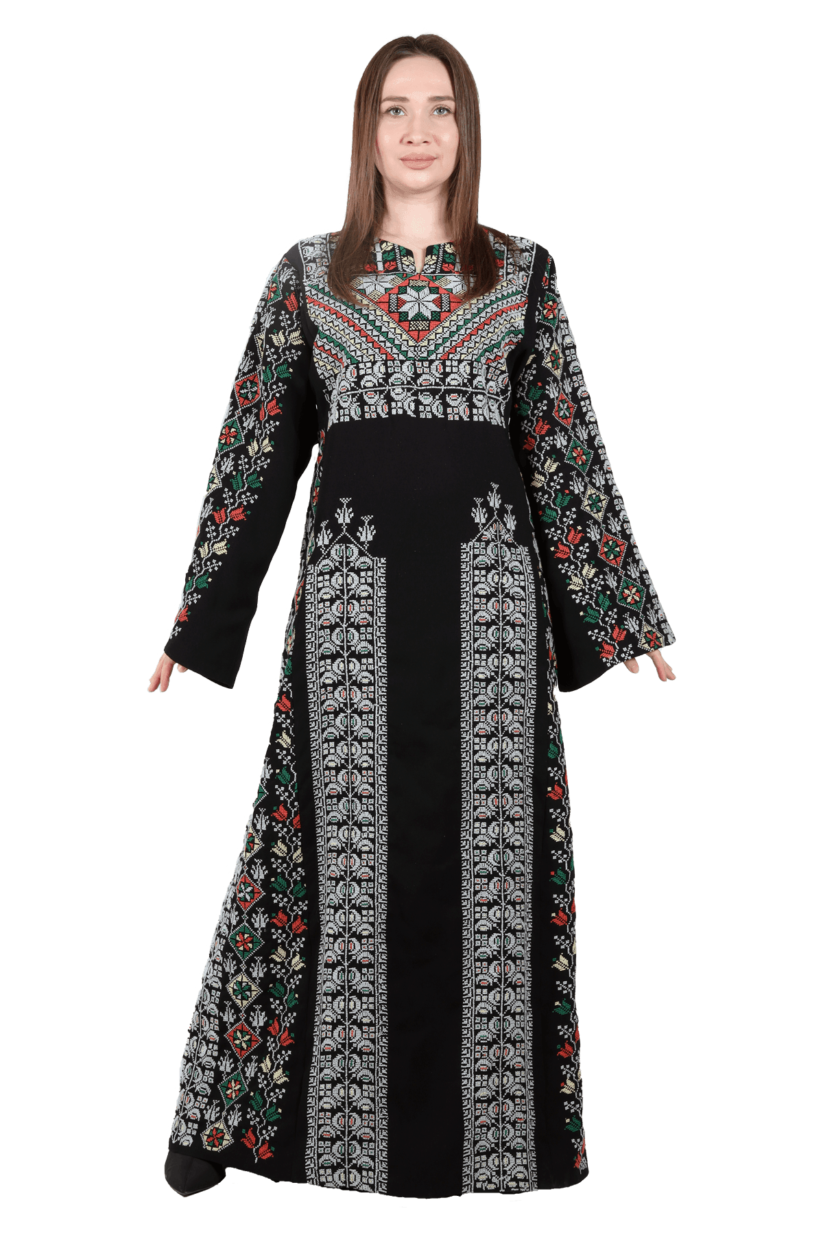 Star Embroidery Hand-Made Thoub - TATREEZ STORE