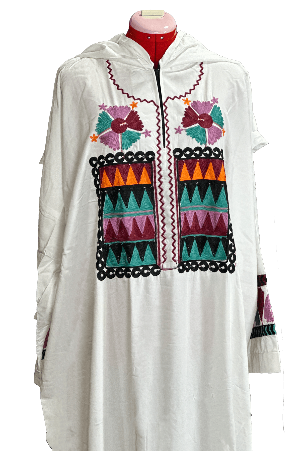 Stitched Pray abaya with connected Hijab - TATREEZ STORE