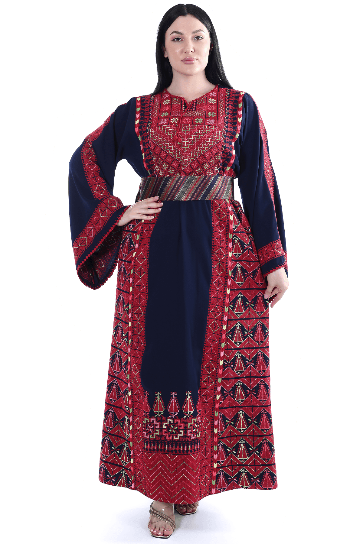 Tals Navy Blue Thoub - Tatreez Store